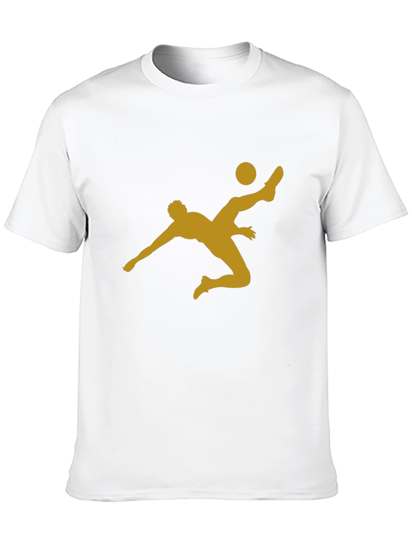 Soccer Kick Graphic T-Shirt - Casual Black Tee