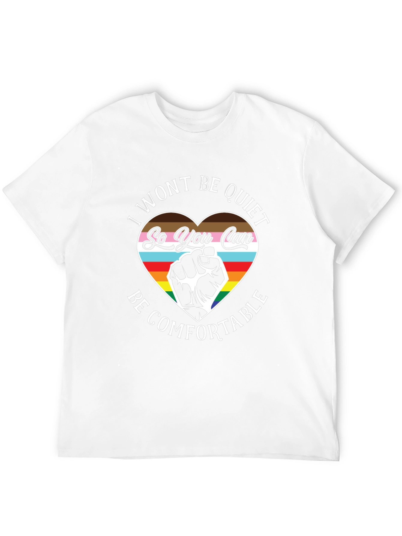 LGBTQ+ Pride T-Shirt - I Wont Be Quiet