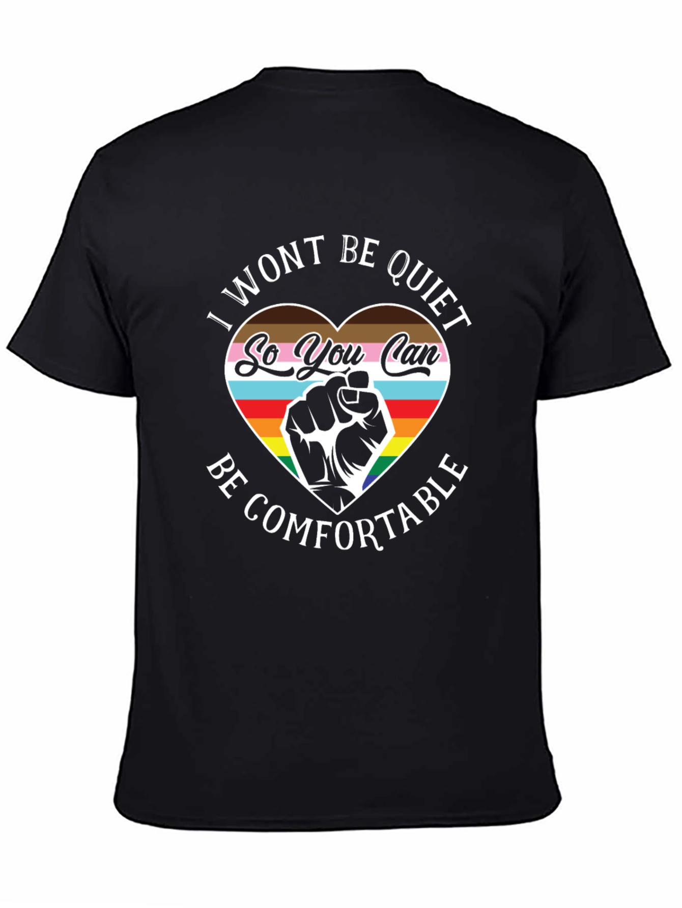 LGBTQ+ Pride T-Shirt - I Wont Be Quiet