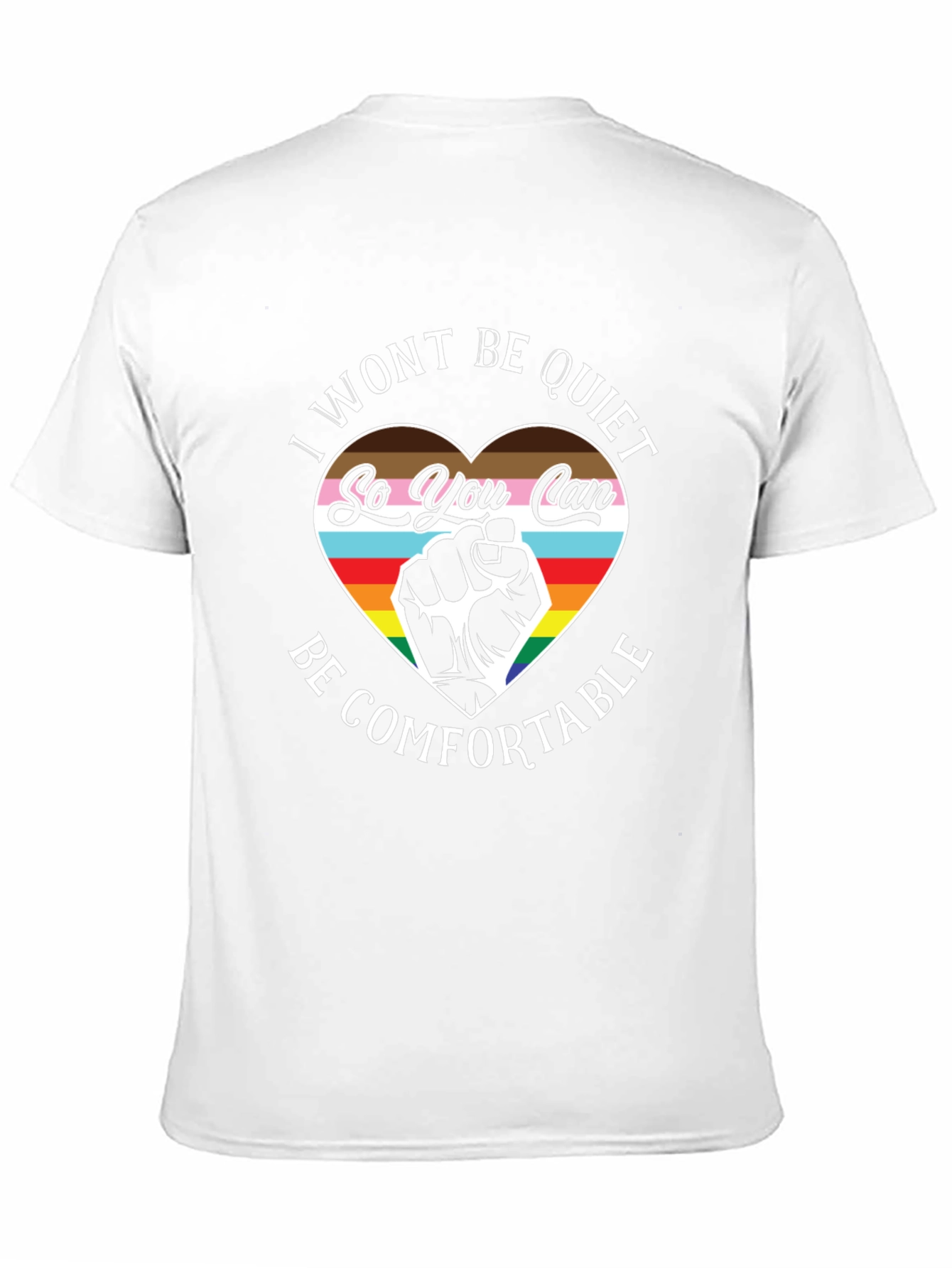 LGBTQ+ Pride T-Shirt - I Wont Be Quiet