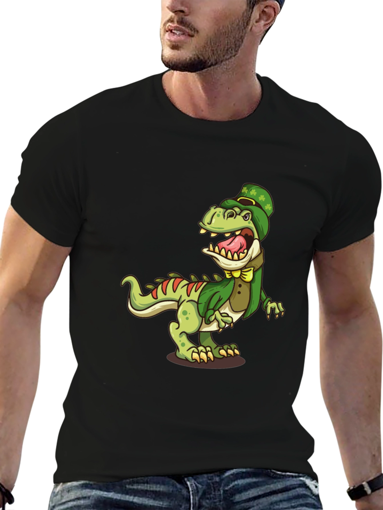 St. Patricks Day Dinosaur Graphic Tee