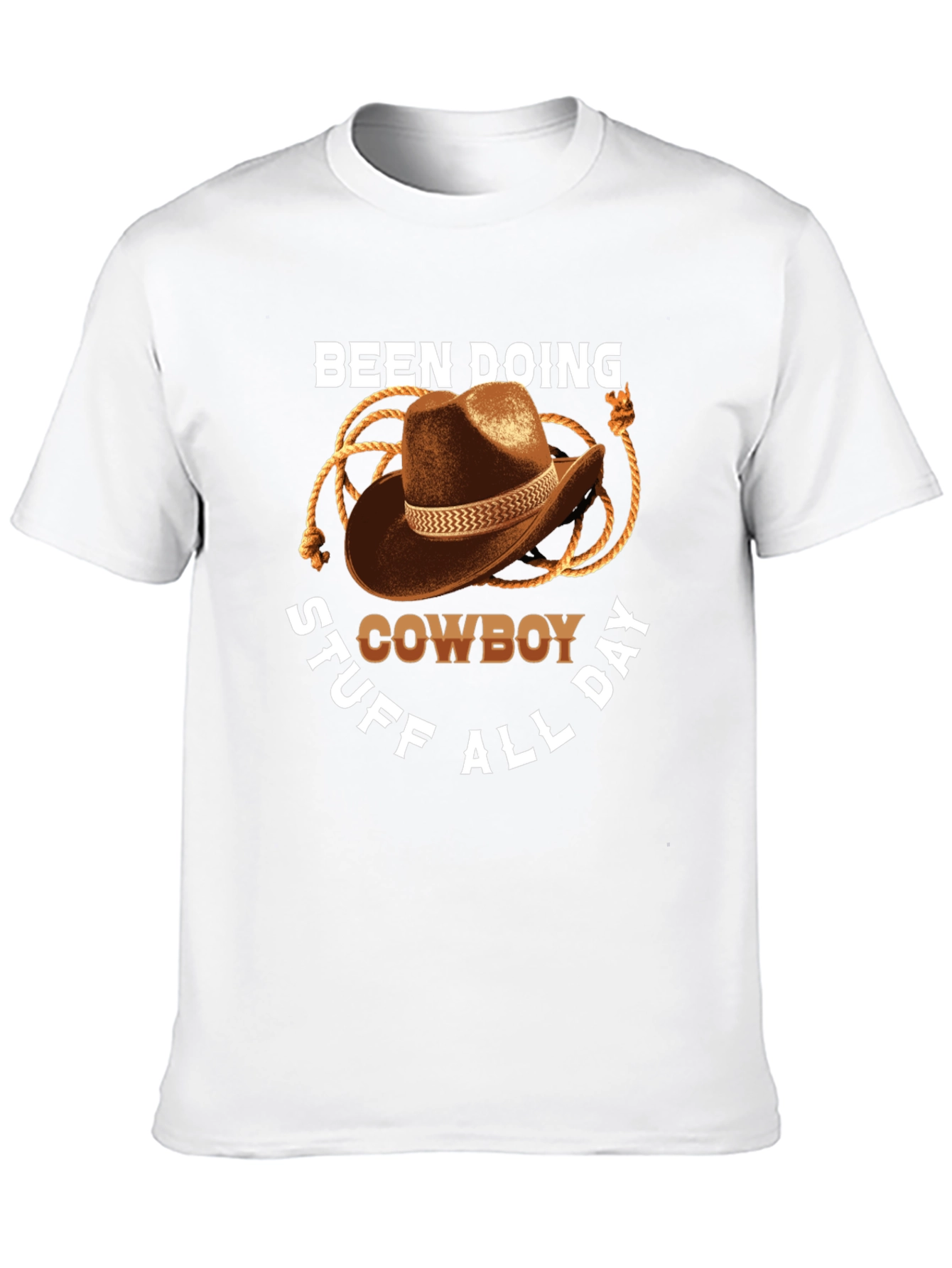 Cowboy T-Shirt: Doing Cowboy Stuff All Day Graphic Tee
