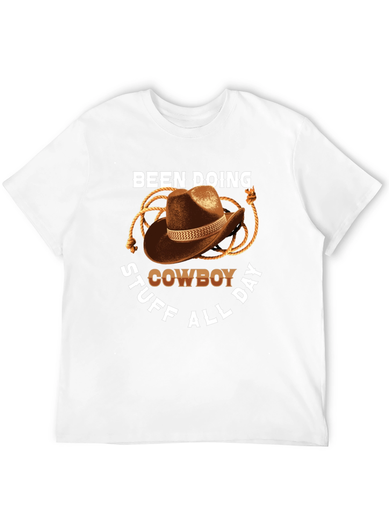 Cowboy T-Shirt: Doing Cowboy Stuff All Day Graphic Tee