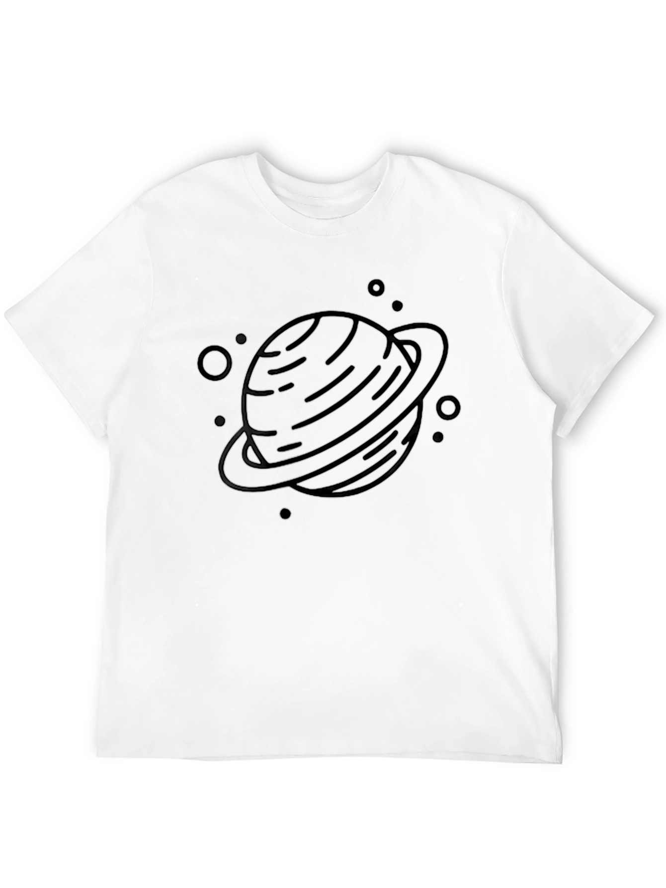 Saturn Graphic Black T-Shirt