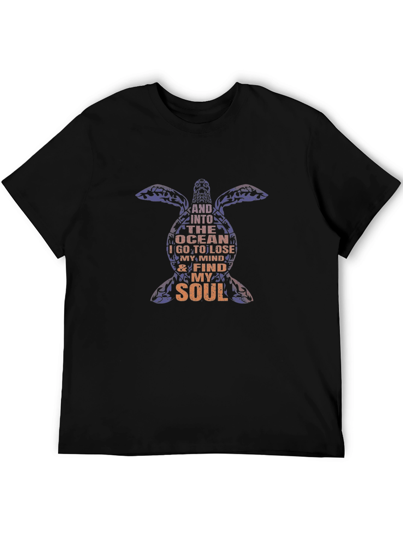 Ocean Soul Black Graphic Tee