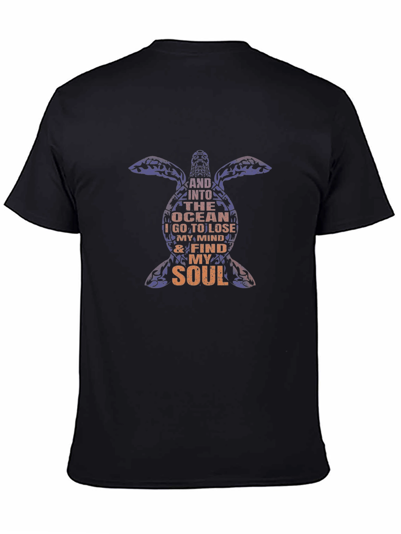 Ocean Soul Black Graphic Tee