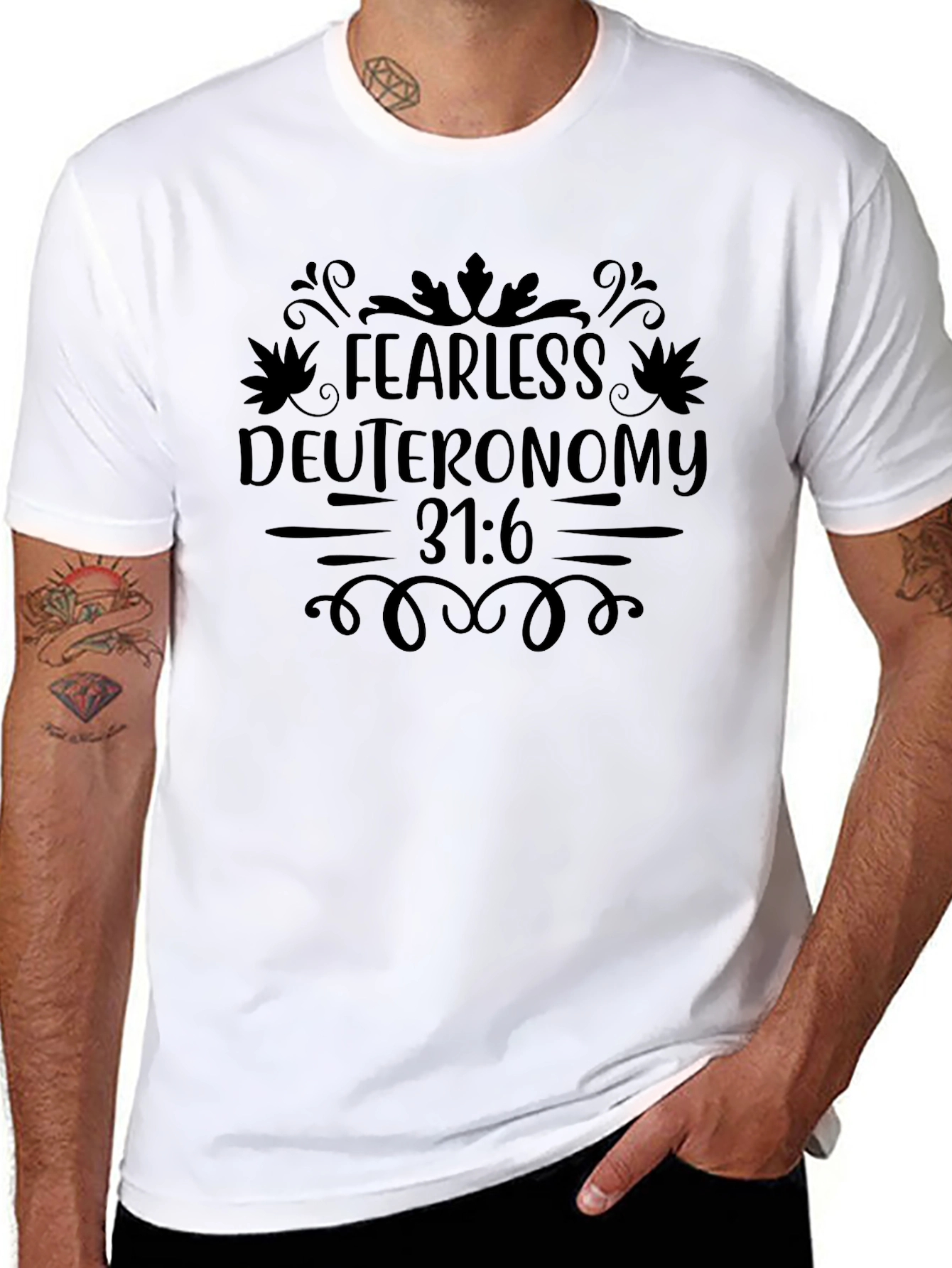 Fearless Deuteronomy 31:6 Graphic Tee