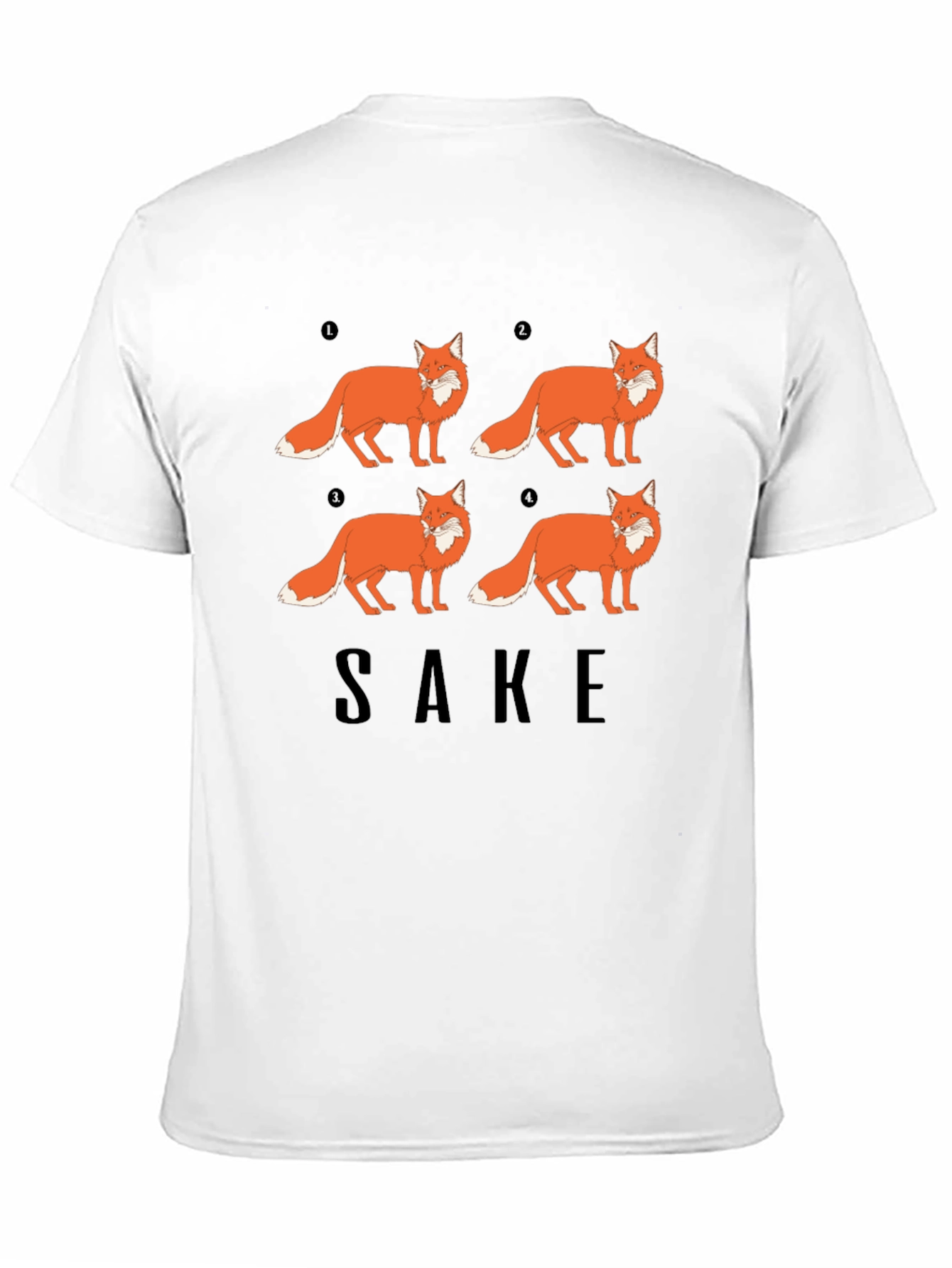 Fox Sake Funny Graphic T-Shirt - Soft Cotton Tee