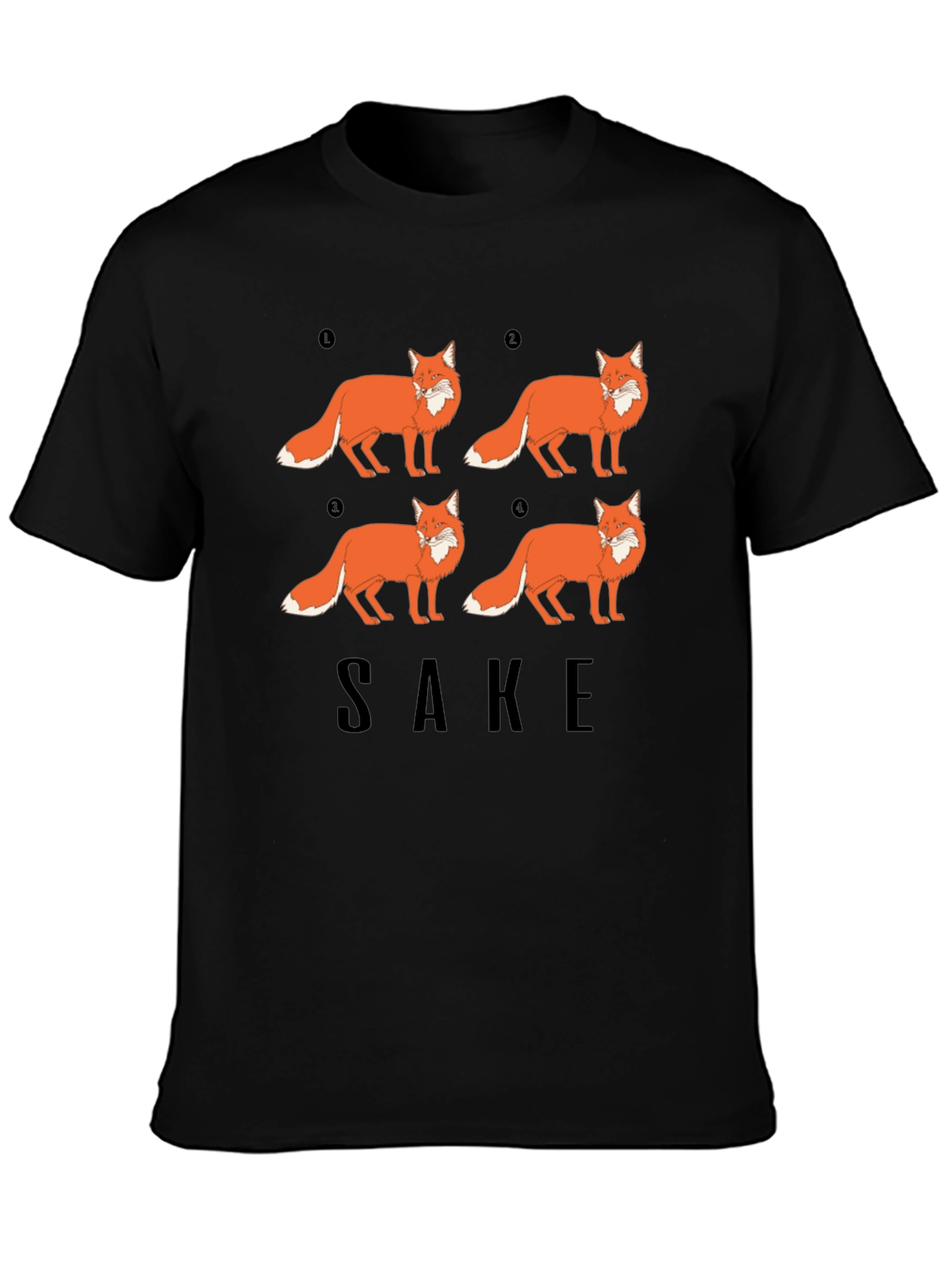 Fox Sake Funny Graphic T-Shirt - Soft Cotton Tee