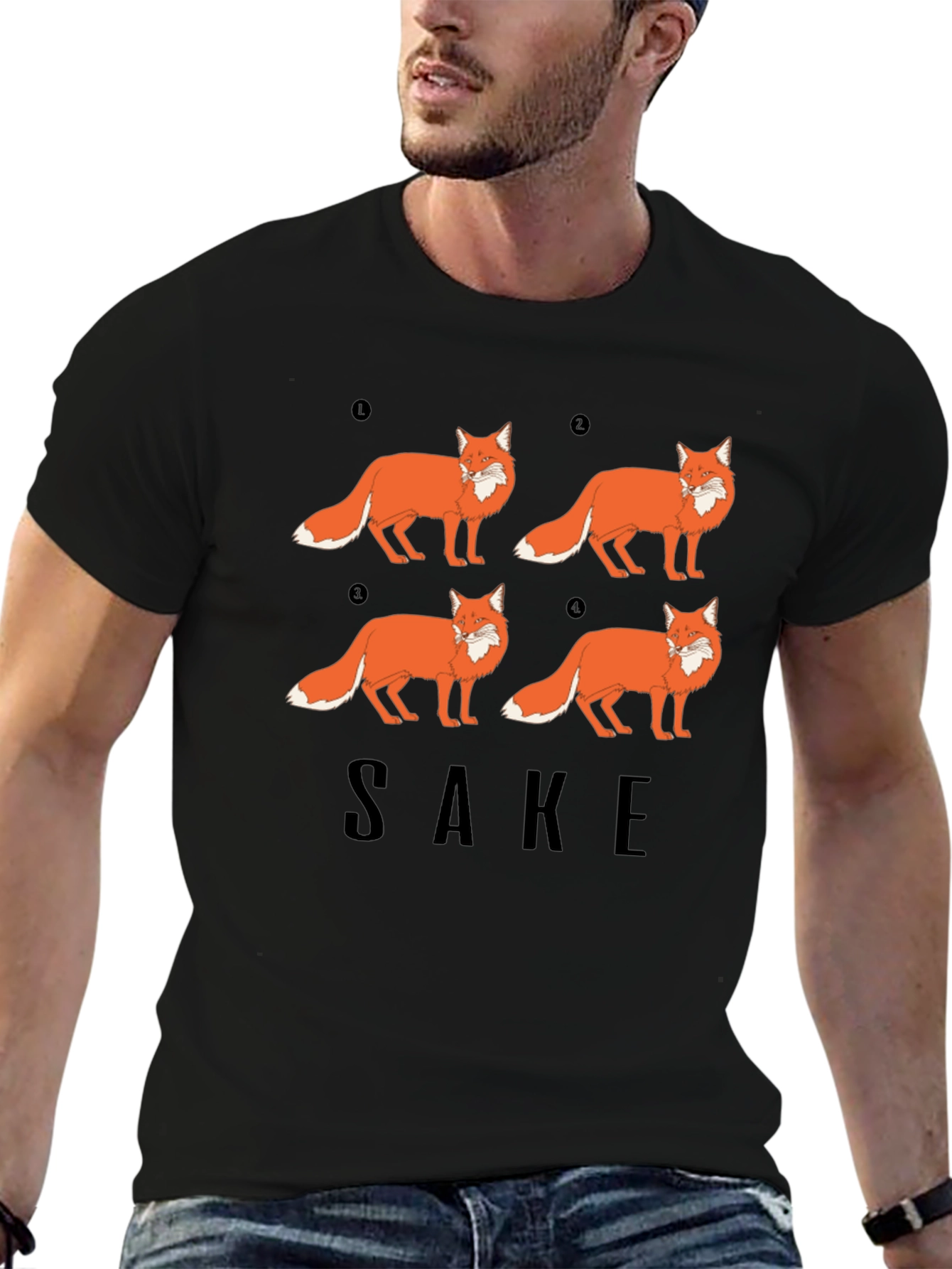 Fox Sake Funny Graphic T-Shirt - Soft Cotton Tee
