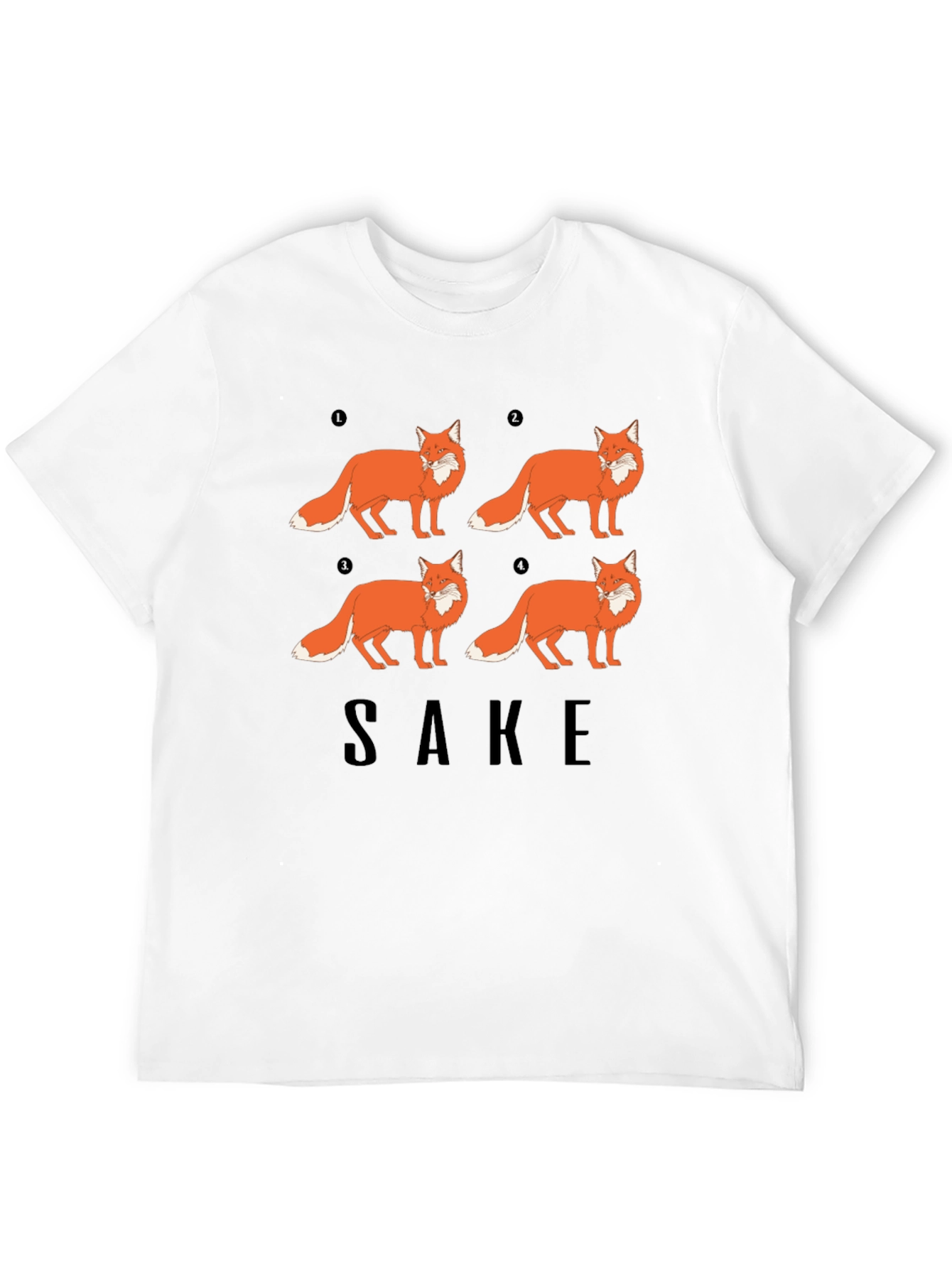 Fox Sake Funny Graphic T-Shirt - Soft Cotton Tee