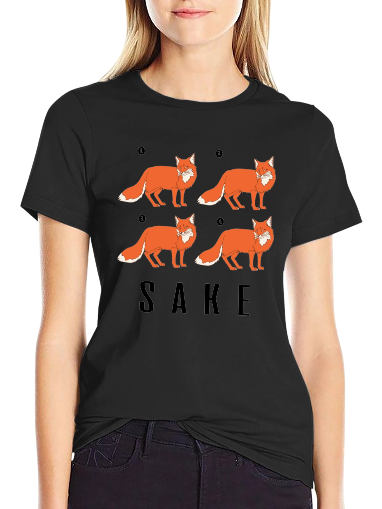 Fox Sake Funny Graphic T-Shirt - Soft Cotton Tee
