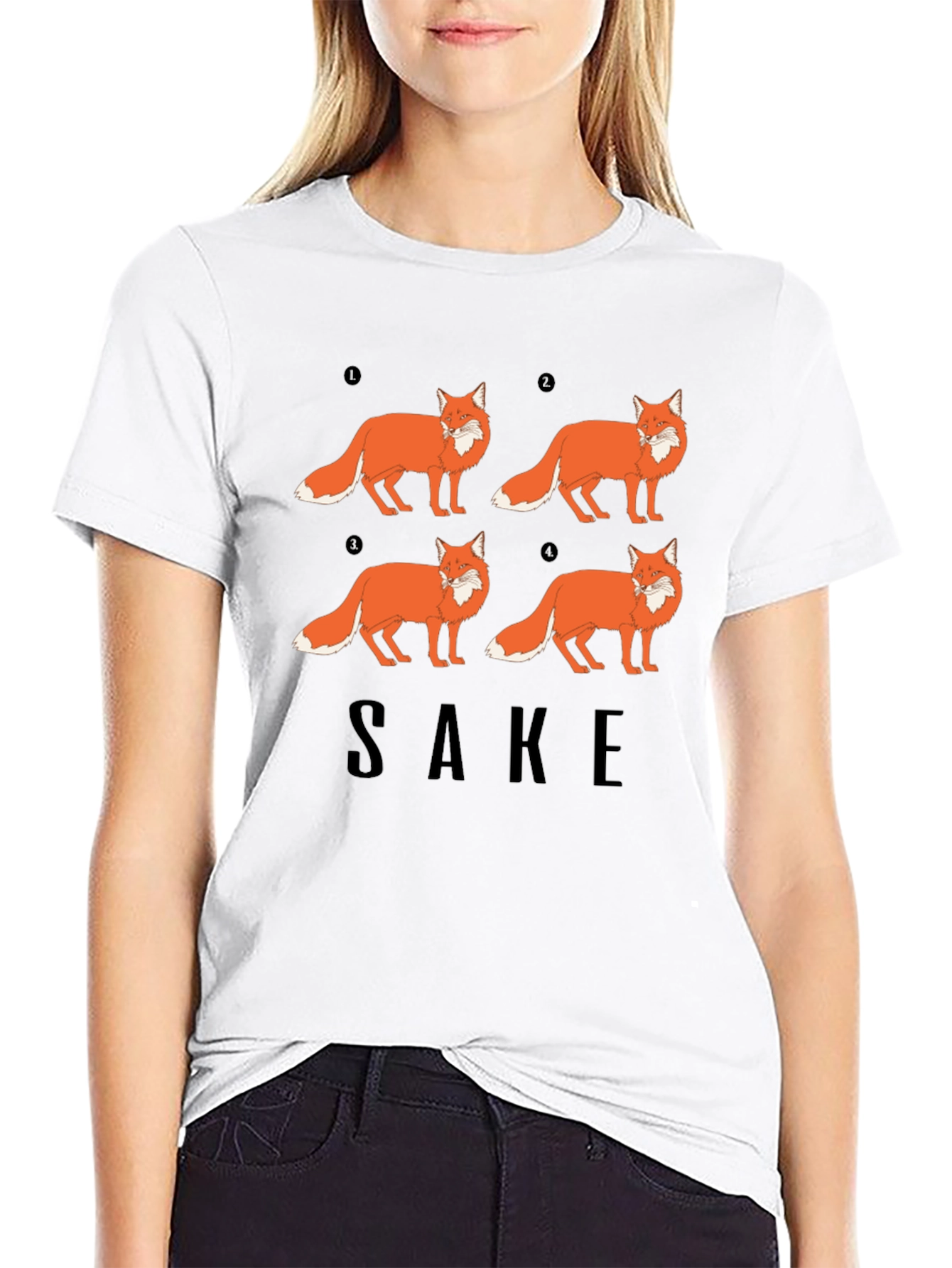Fox Sake Funny Graphic T-Shirt - Soft Cotton Tee