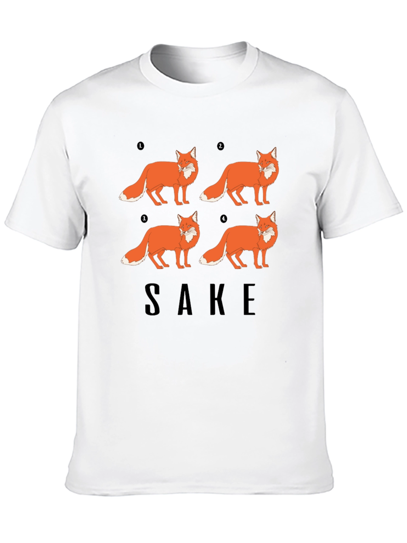 Fox Sake Funny Graphic T-Shirt - Soft Cotton Tee