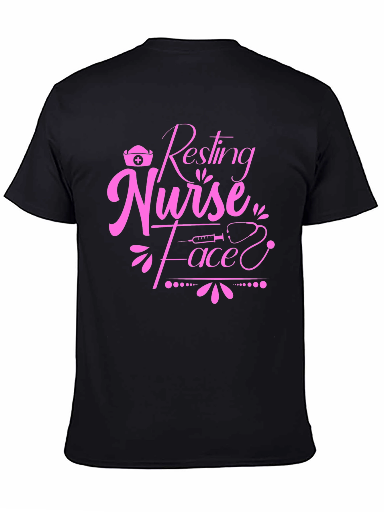 Resting Nurse Face T-Shirt - Novelty Graphic Tee