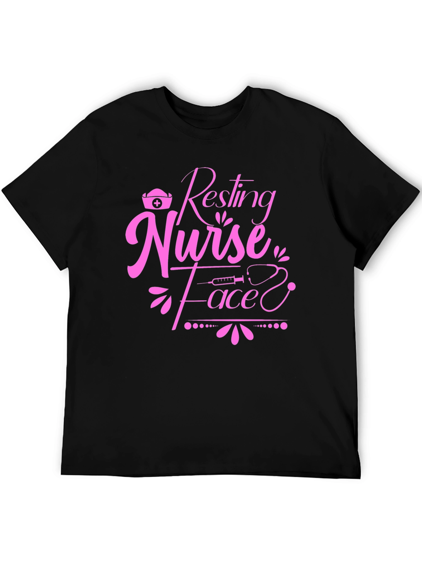 Resting Nurse Face T-Shirt - Novelty Graphic Tee