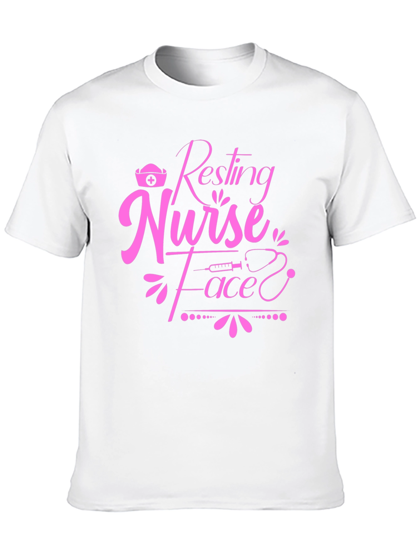Resting Nurse Face T-Shirt - Novelty Graphic Tee