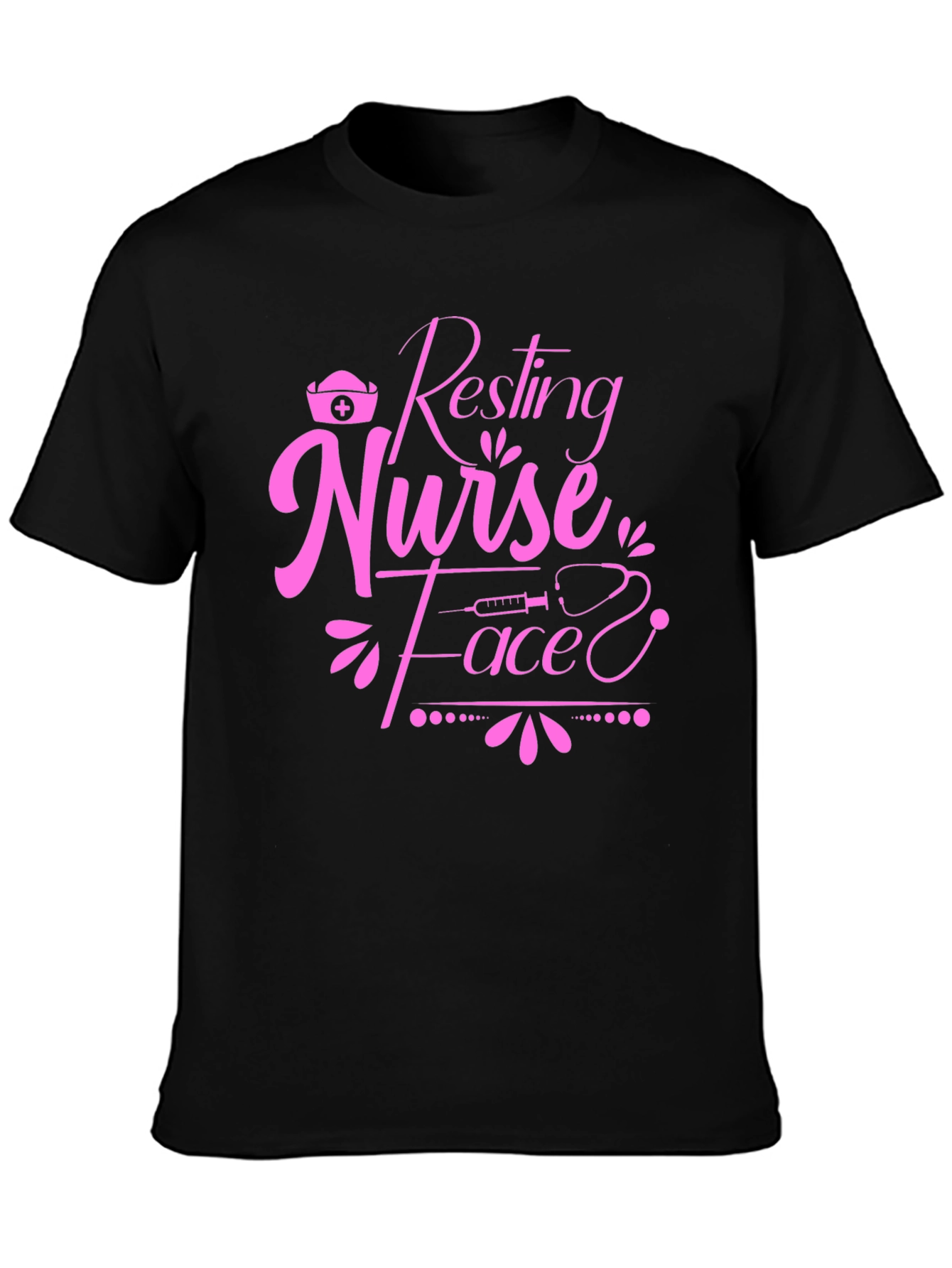 Resting Nurse Face T-Shirt - Novelty Graphic Tee