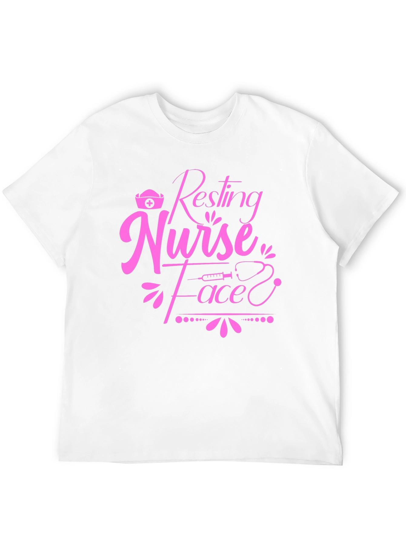 Resting Nurse Face T-Shirt - Novelty Graphic Tee