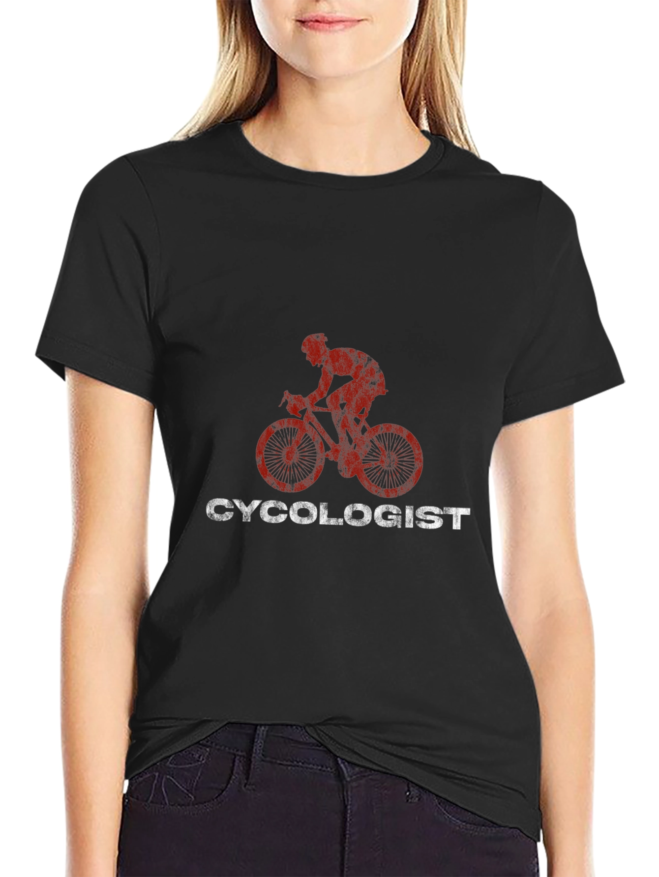 Cycologist Mens Black Graphic T-Shirt