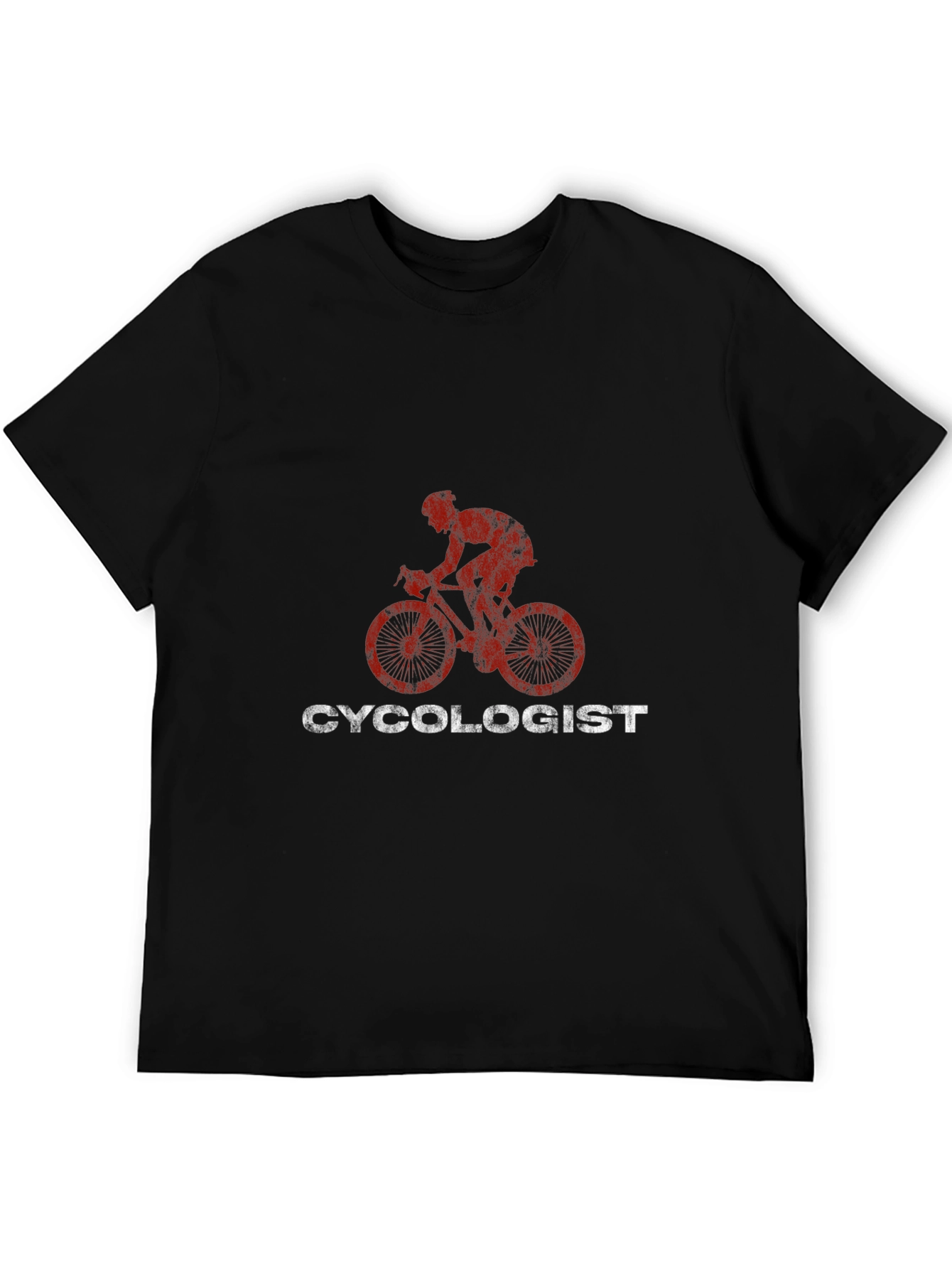 Cycologist Mens Black Graphic T-Shirt