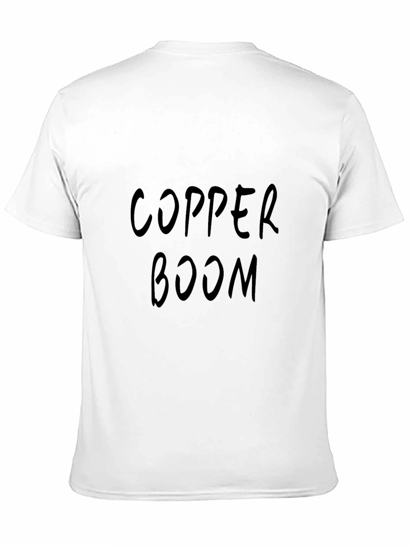 Copper Boom T-Shirt - Black Crew Neck