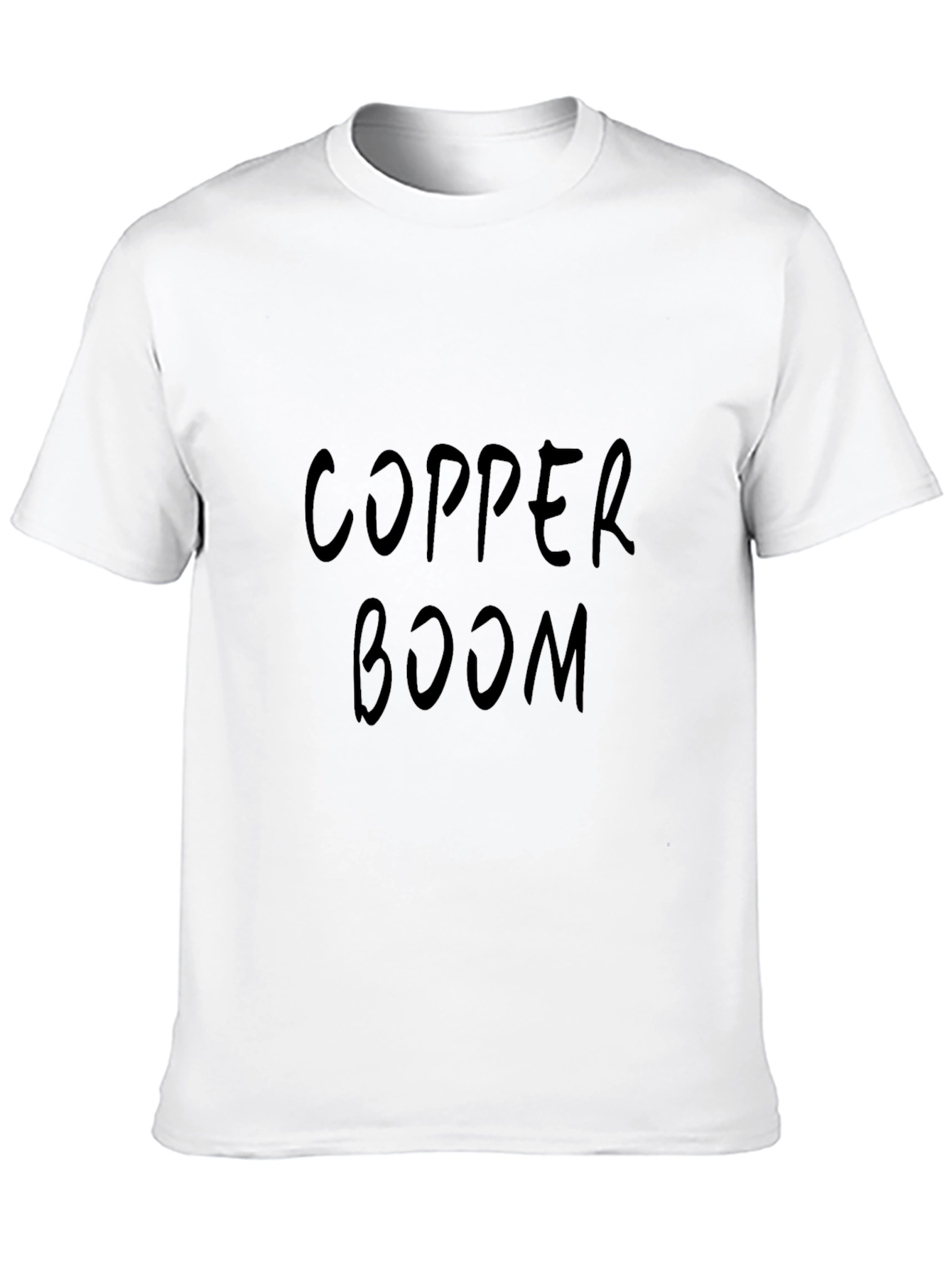 Copper Boom T-Shirt - Black Crew Neck