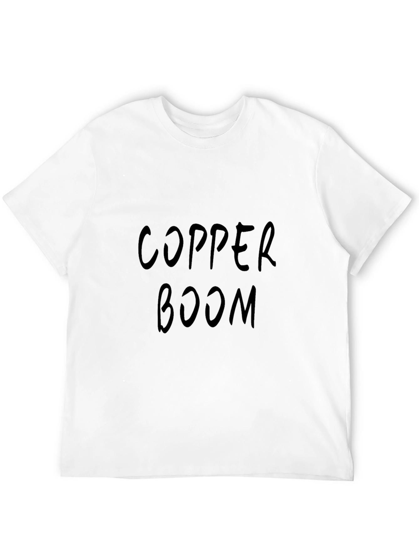 Copper Boom T-Shirt - Black Crew Neck