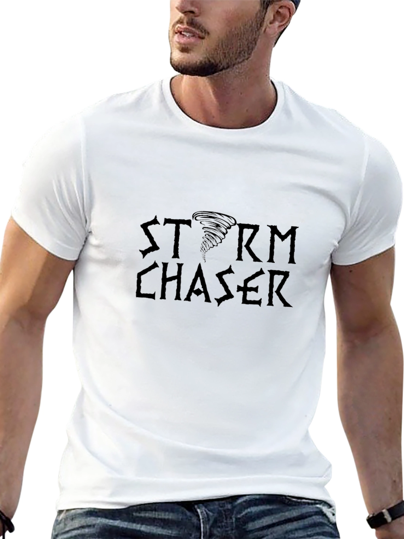 Storm Chaser Black Graphic Tee