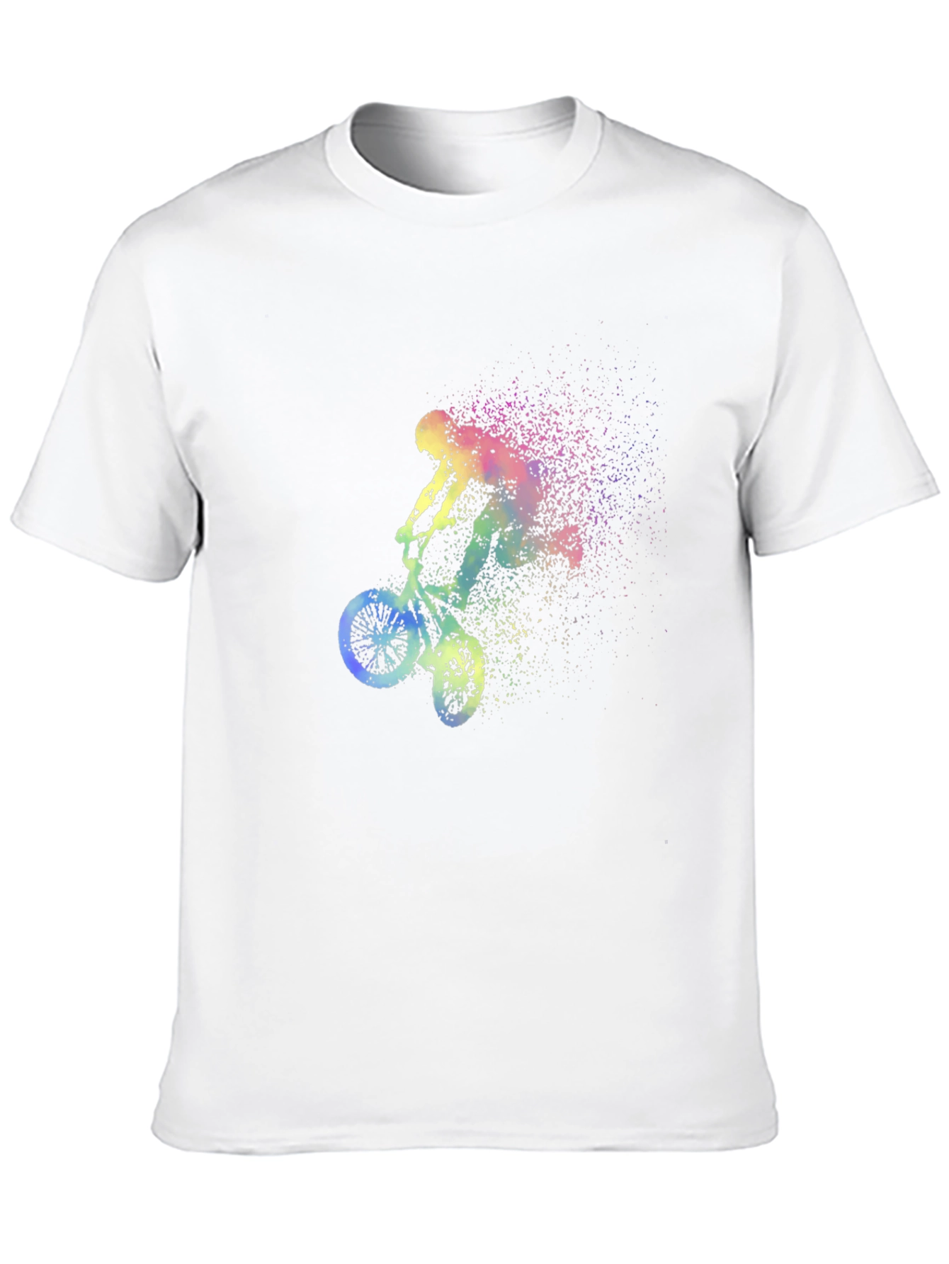 Mens Black BMX Rider Graphic T-Shirt