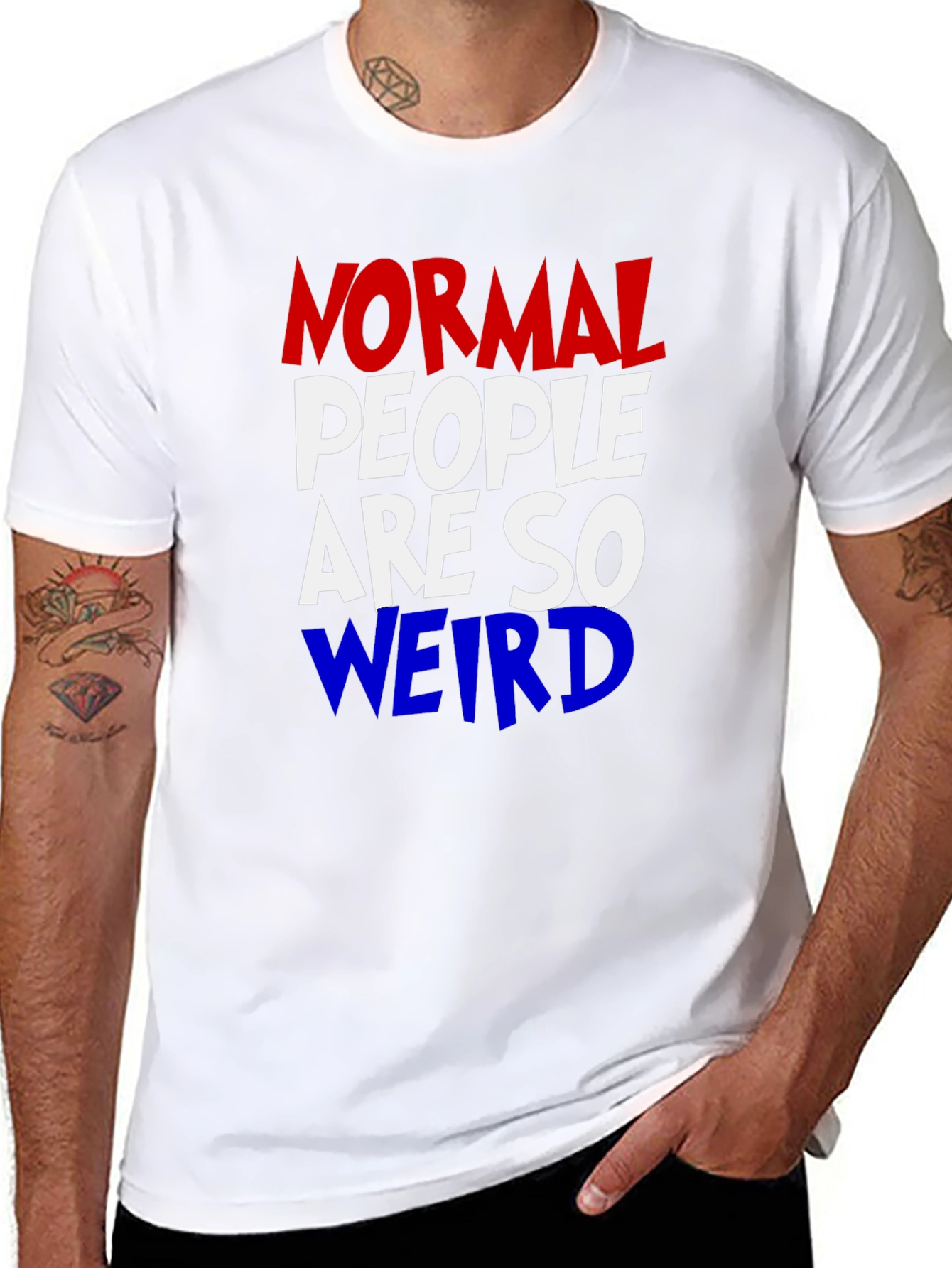 Normal People Are So Weird Graphic Tee