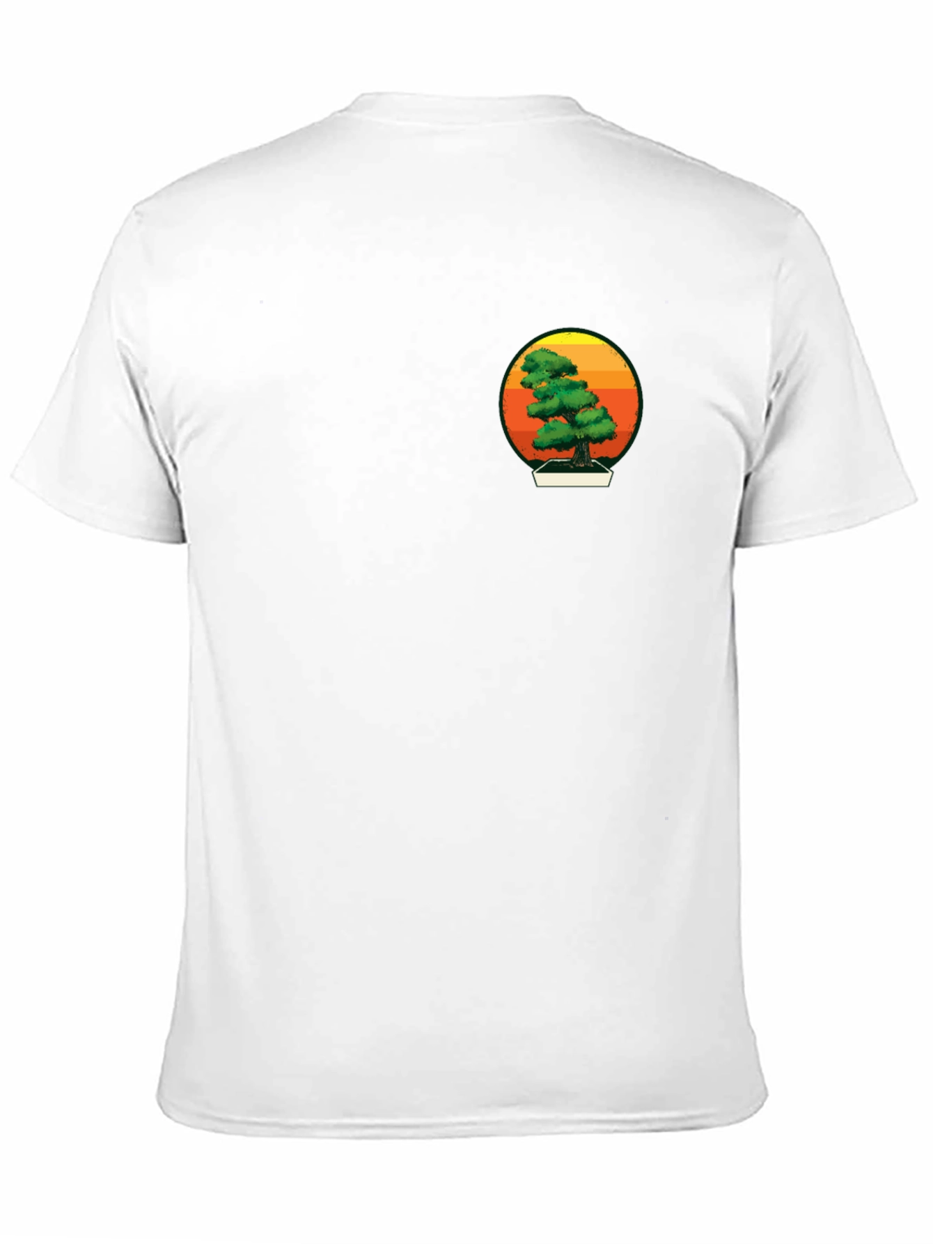 Bonsai Tree Graphic Tee - Black Cotton Shirt