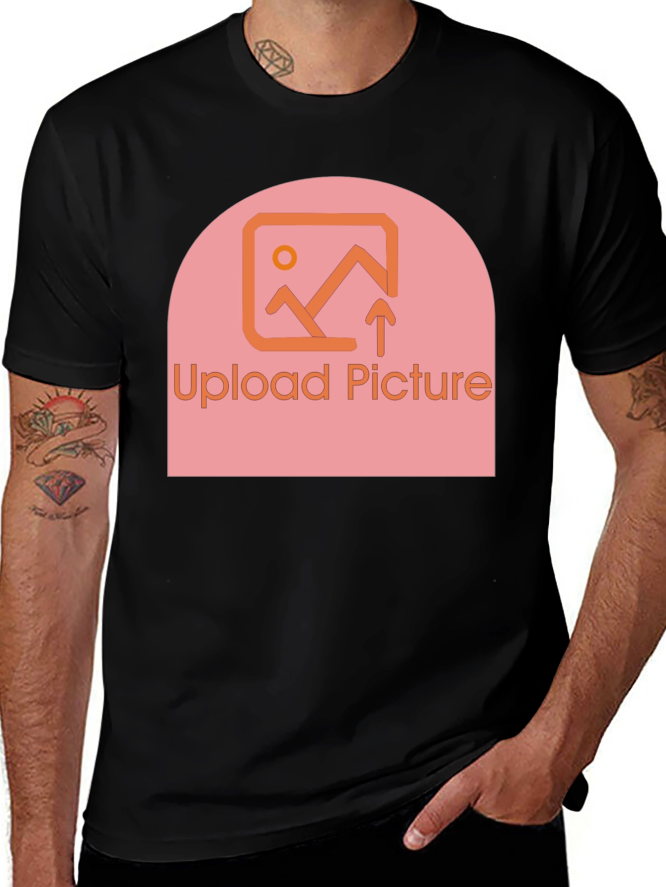 Customizable Upload Picture Graphic T-Shirt