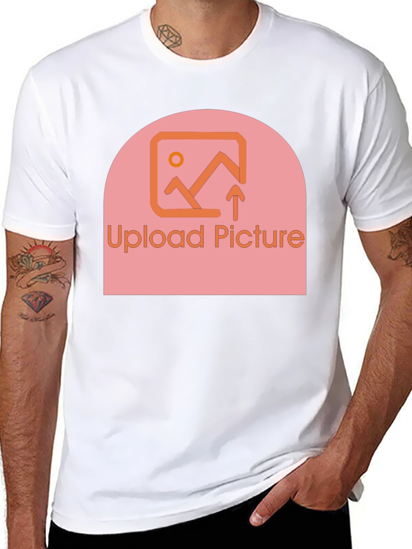 Customizable Upload Picture Graphic T-Shirt