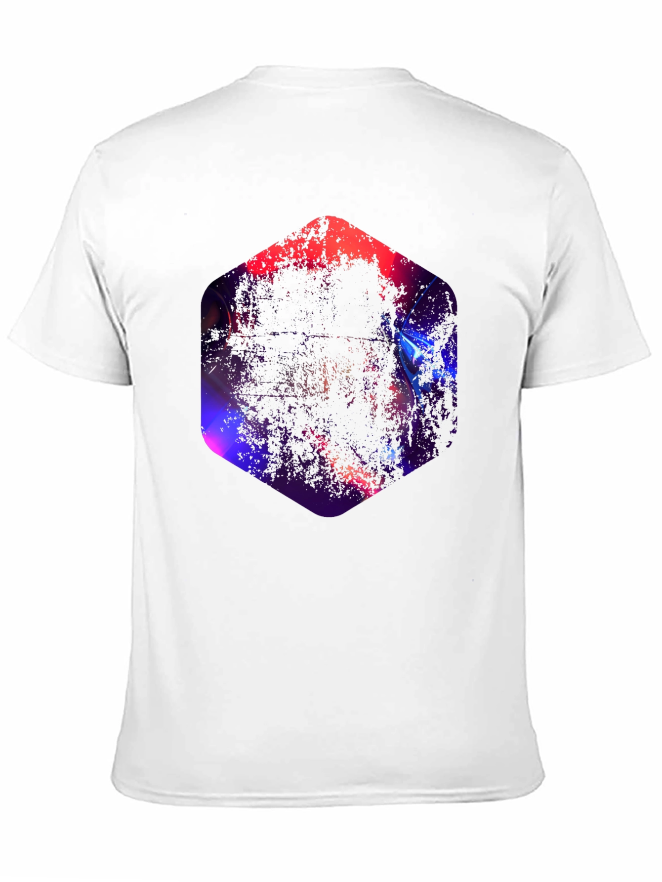 Geometric Abstract Graphic Black T-Shirt