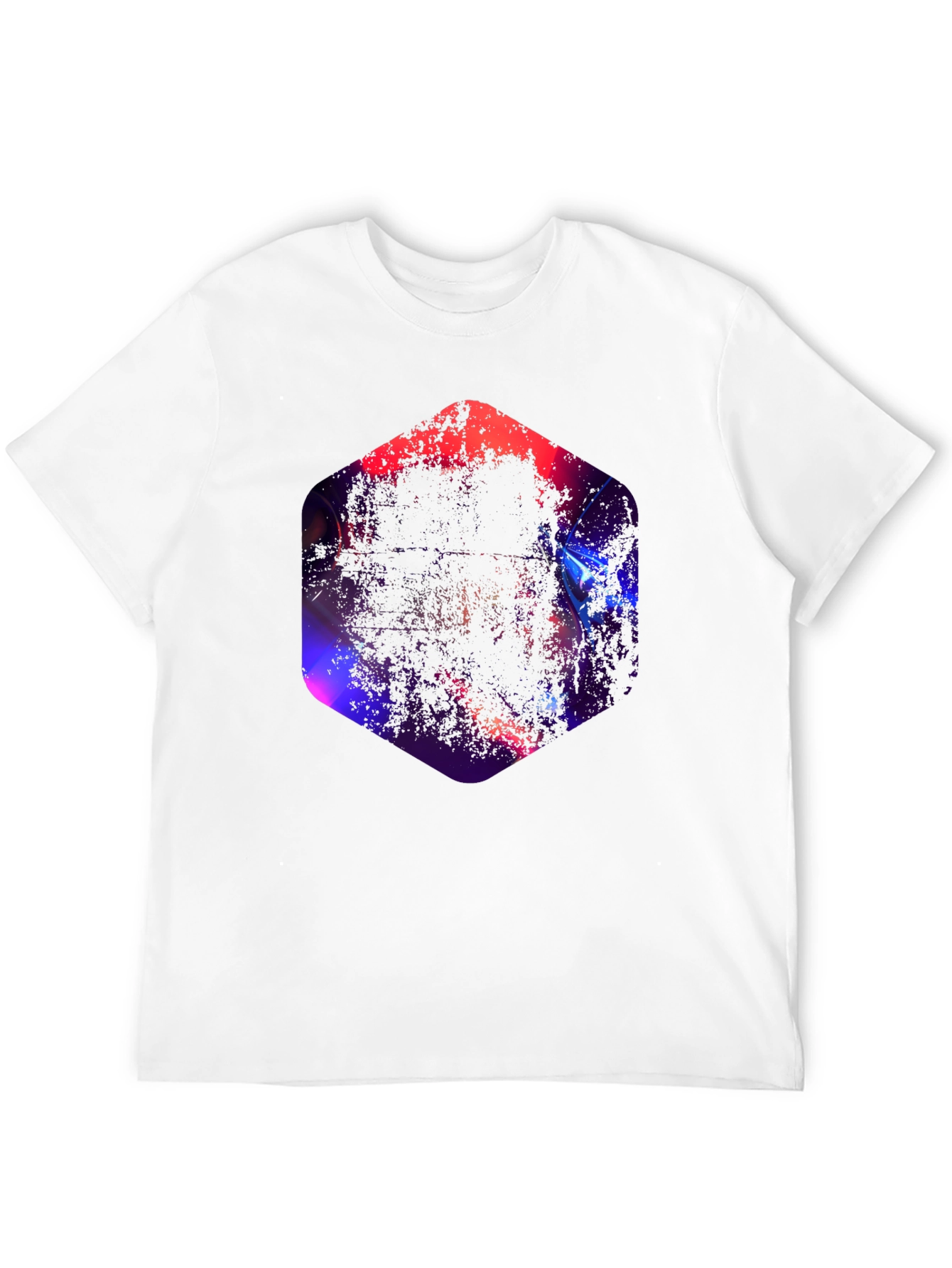Geometric Abstract Graphic Black T-Shirt