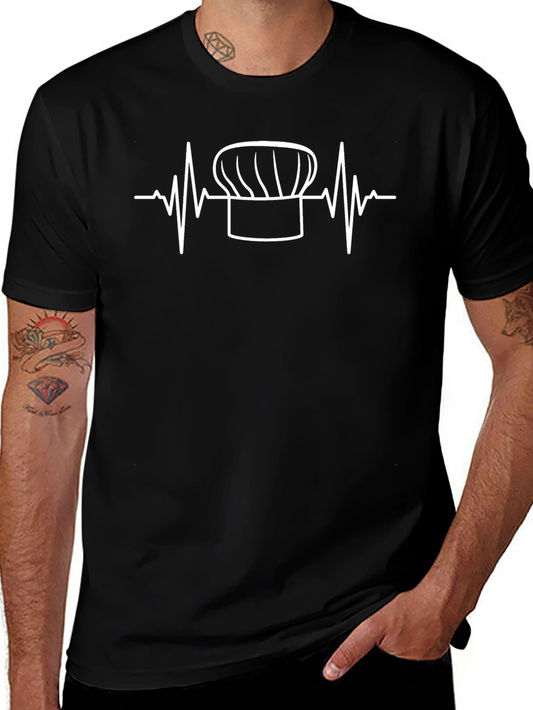 Chefs Heartbeat Graphic T-Shirt - Black