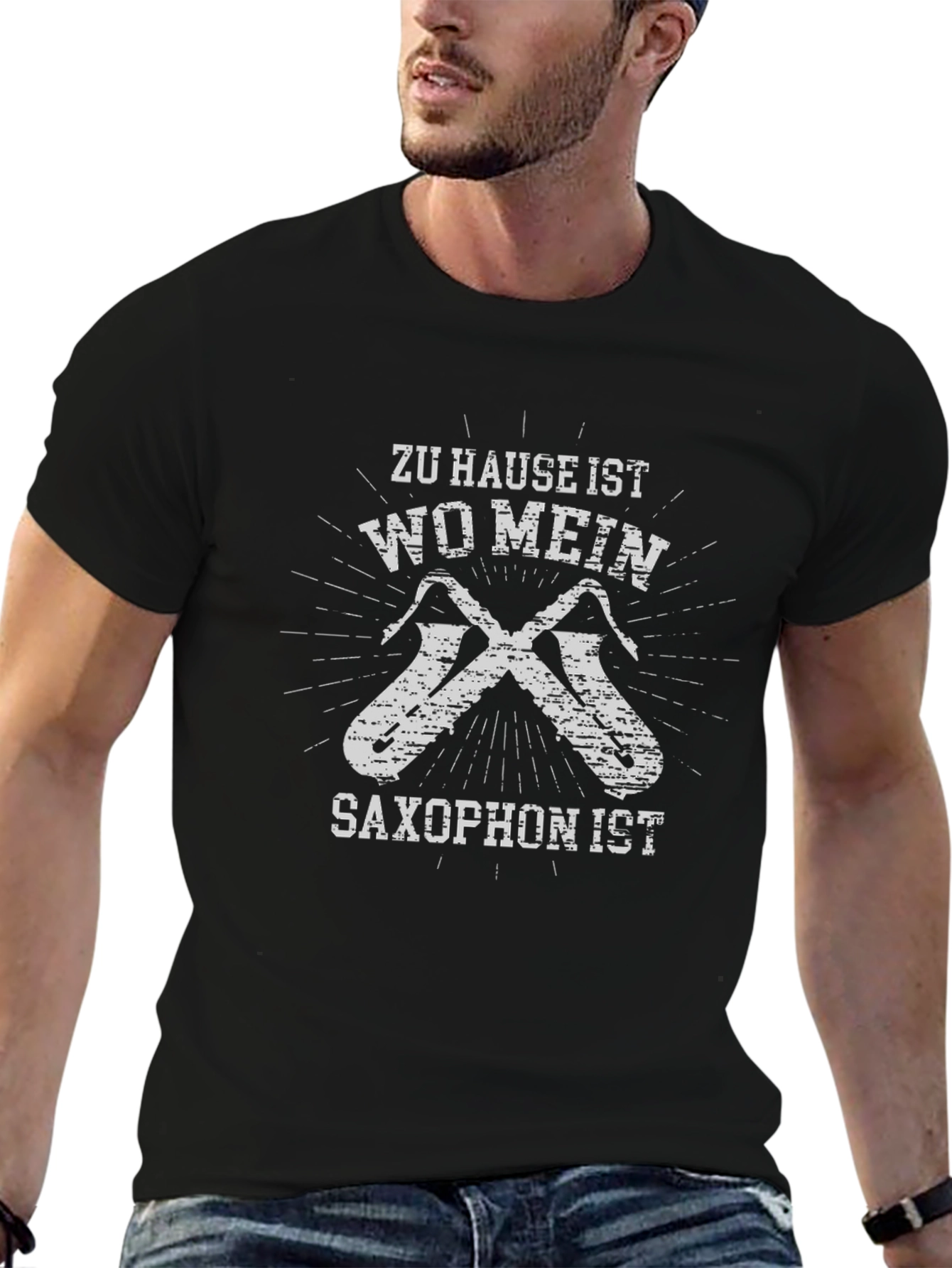 Saxophone Lover T-Shirt: Home is Where My Saxophone Is