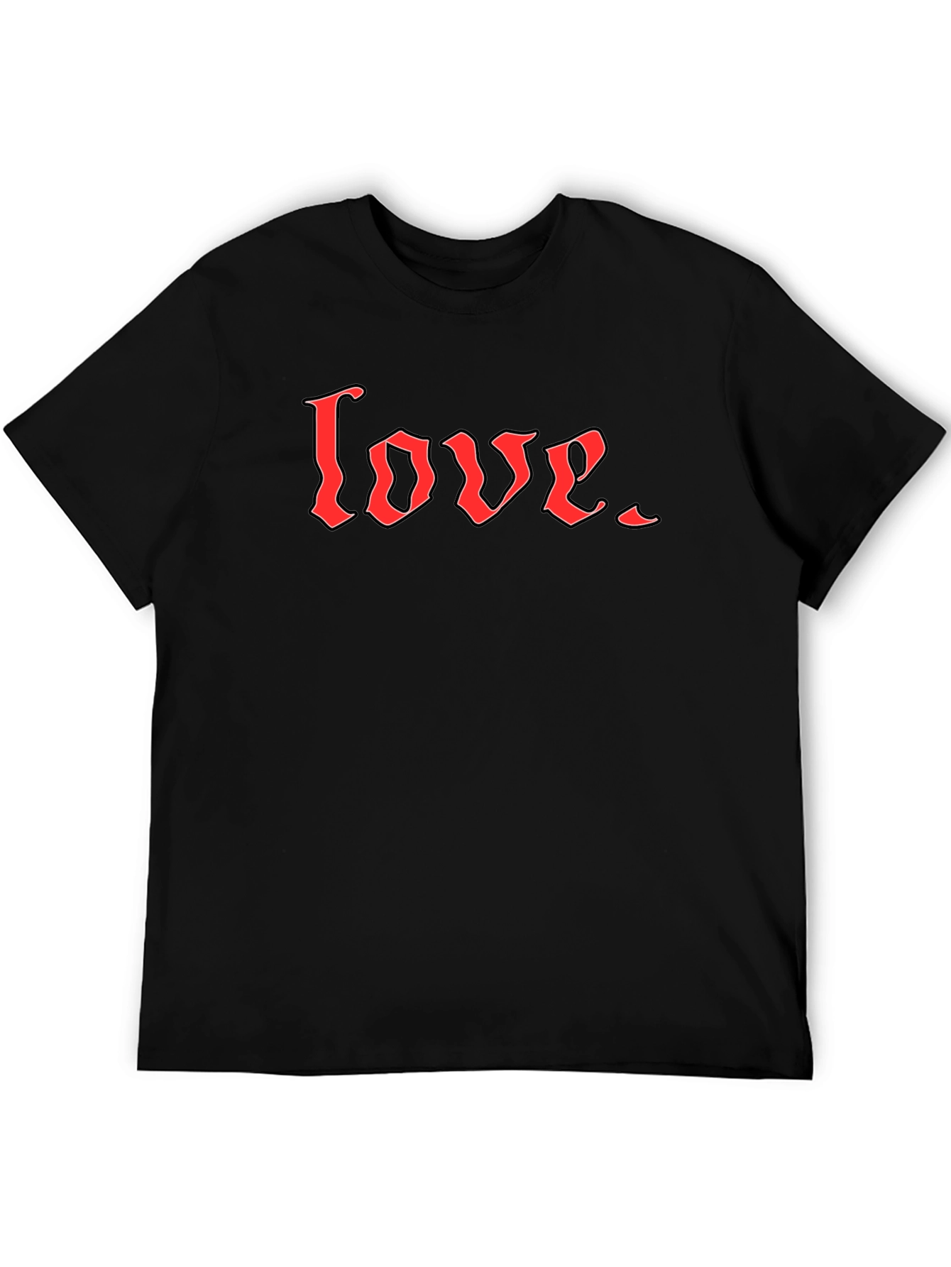Love Graphic Tee - Black Short Sleeve Shirt