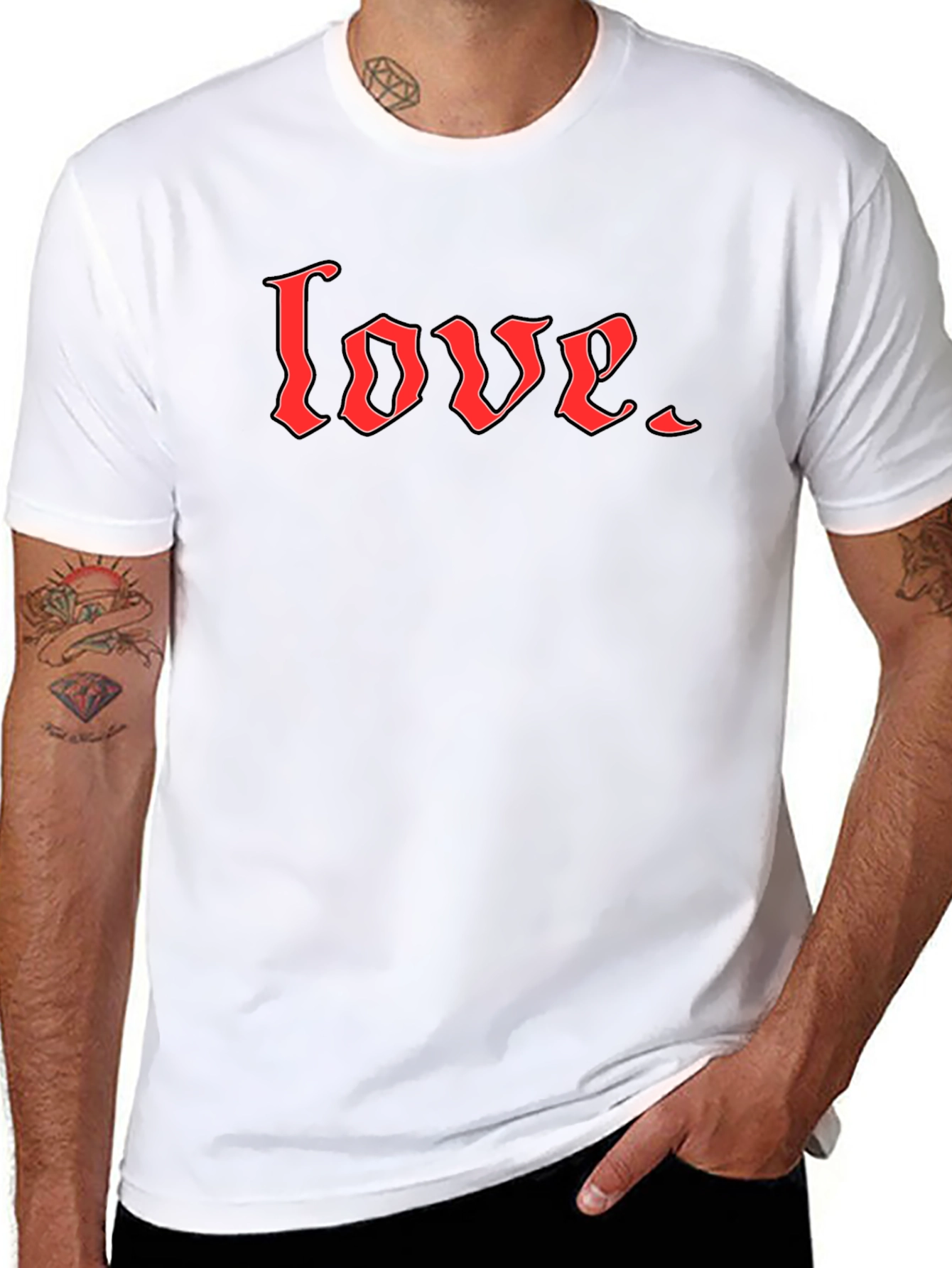 Love Graphic Tee - Black Short Sleeve Shirt