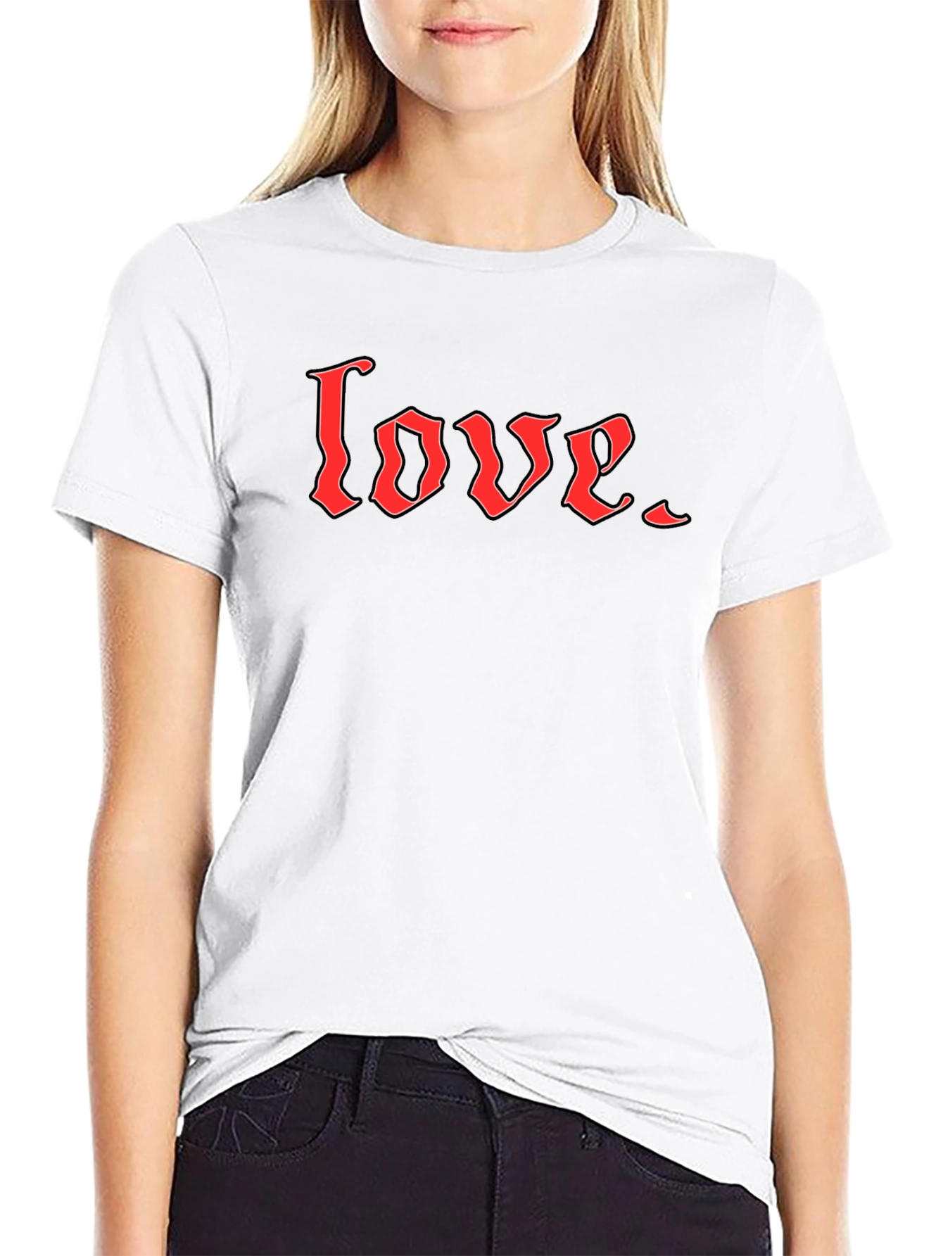 Love Graphic Tee - Black Short Sleeve Shirt