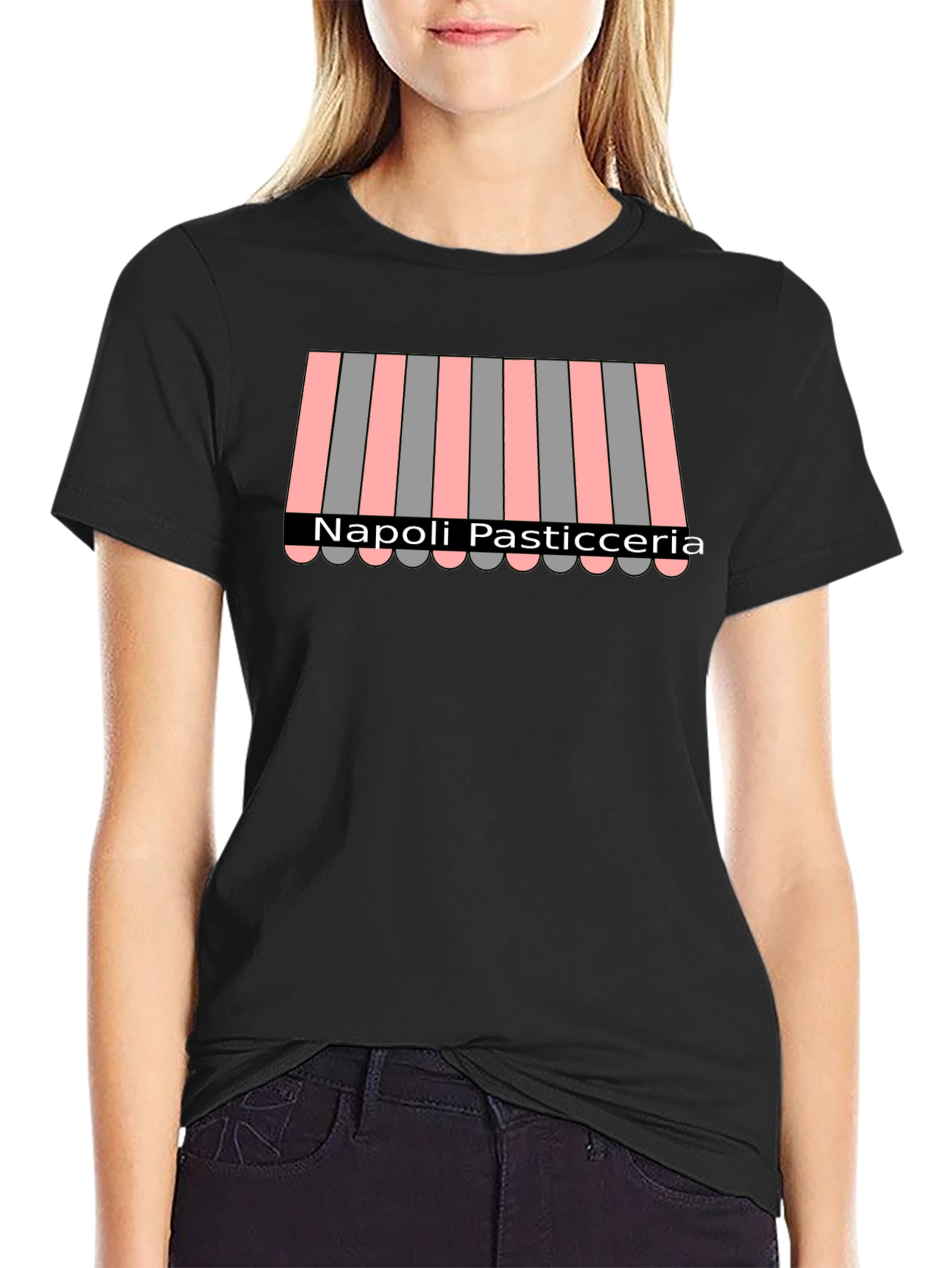 Napoli Pasticceria Striped Awning T-Shirt