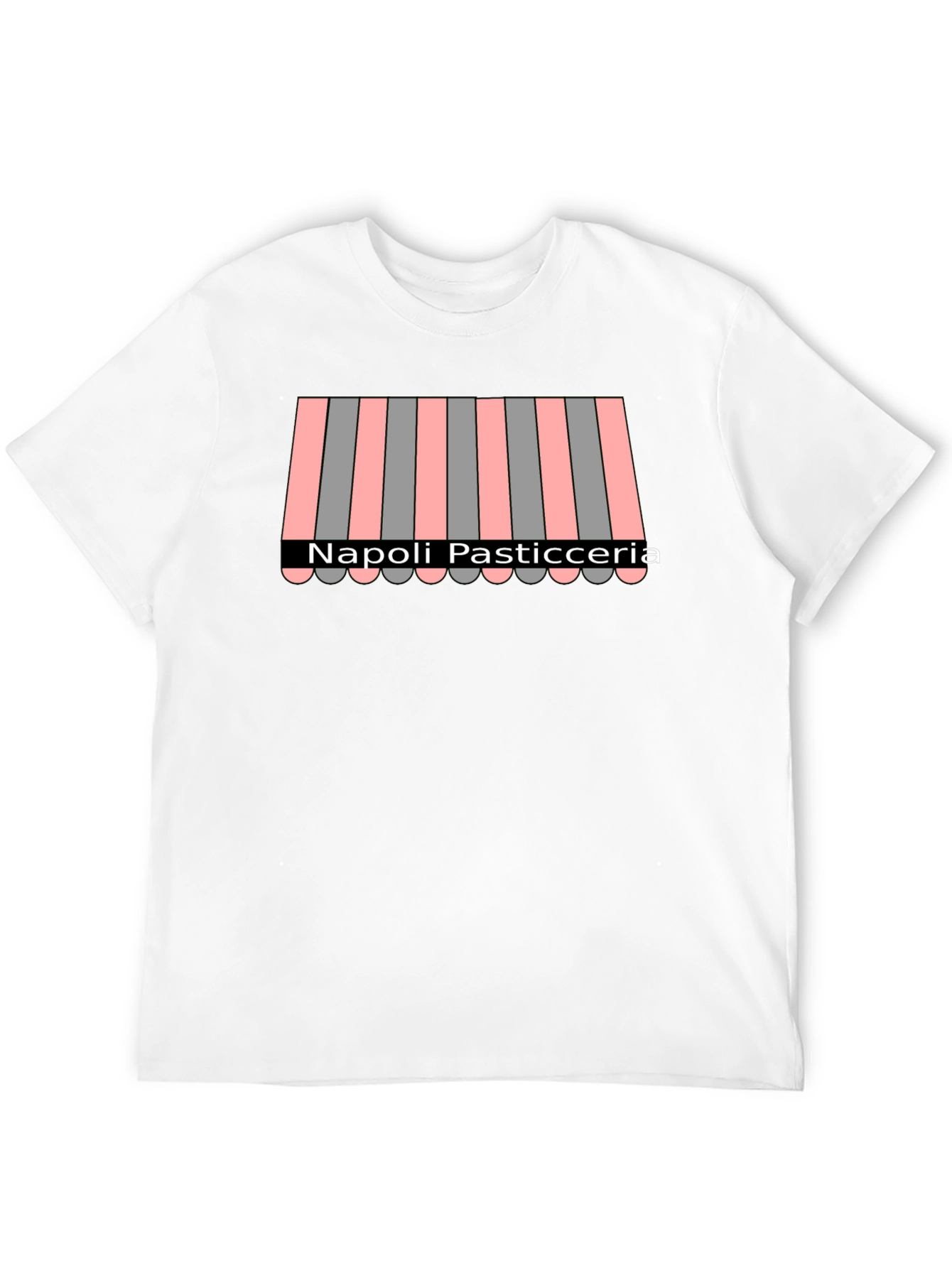 Napoli Pasticceria Striped Awning T-Shirt