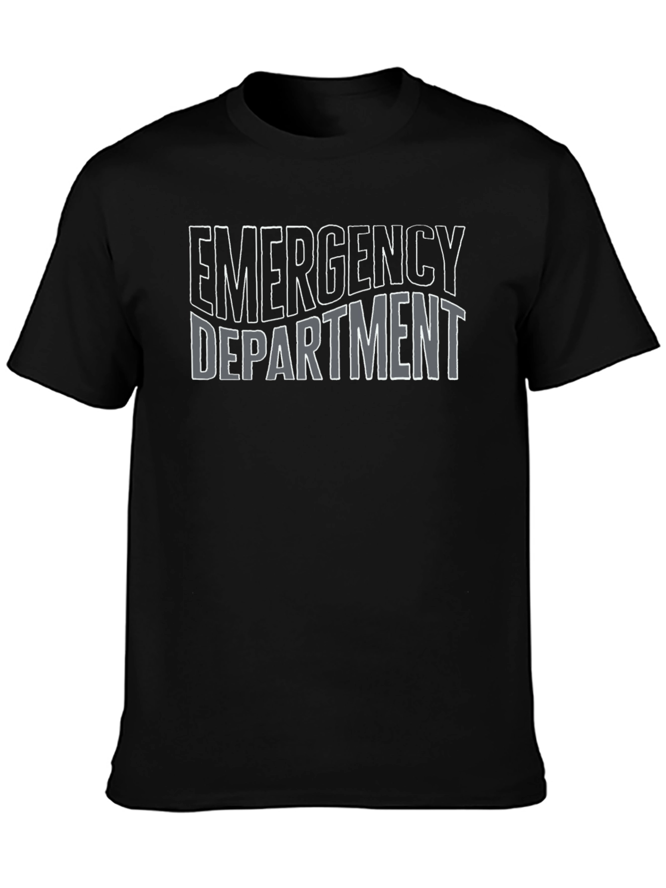 Emergency Department T-Shirt - Black Crew Neck