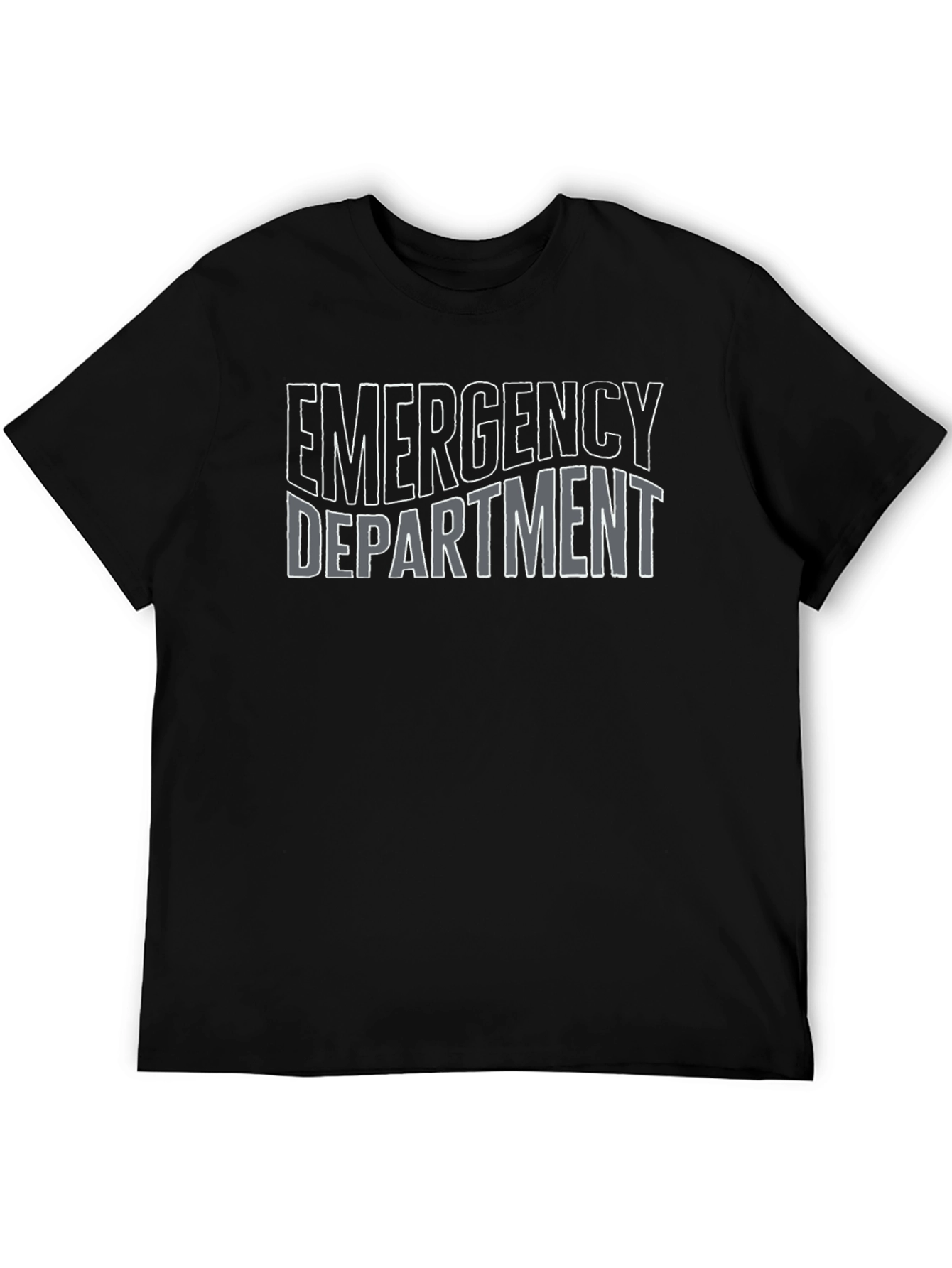 Emergency Department T-Shirt - Black Crew Neck