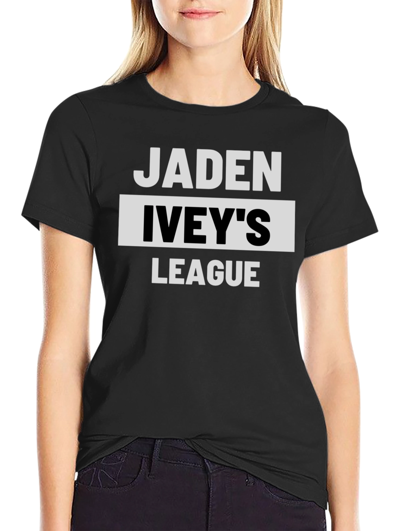 Jaden Iveys League T-Shirt - Black