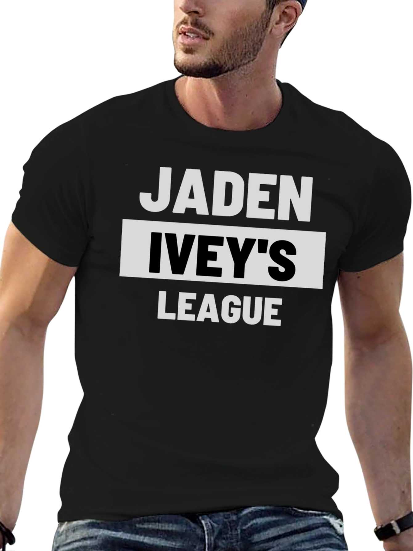 Jaden Iveys League T-Shirt - Black
