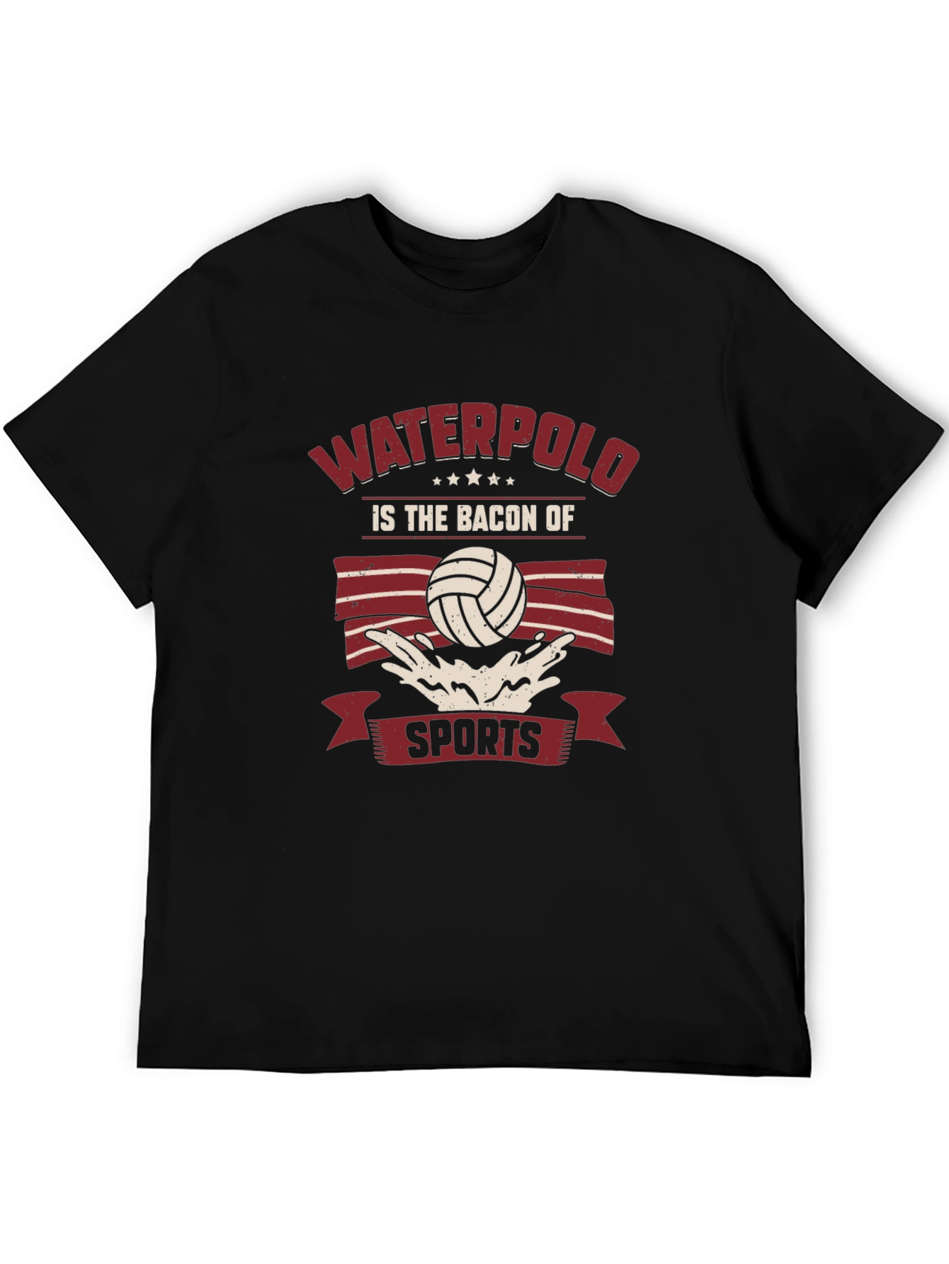 Waterpolo Is The Bacon Of Sports Black T-Shirt
