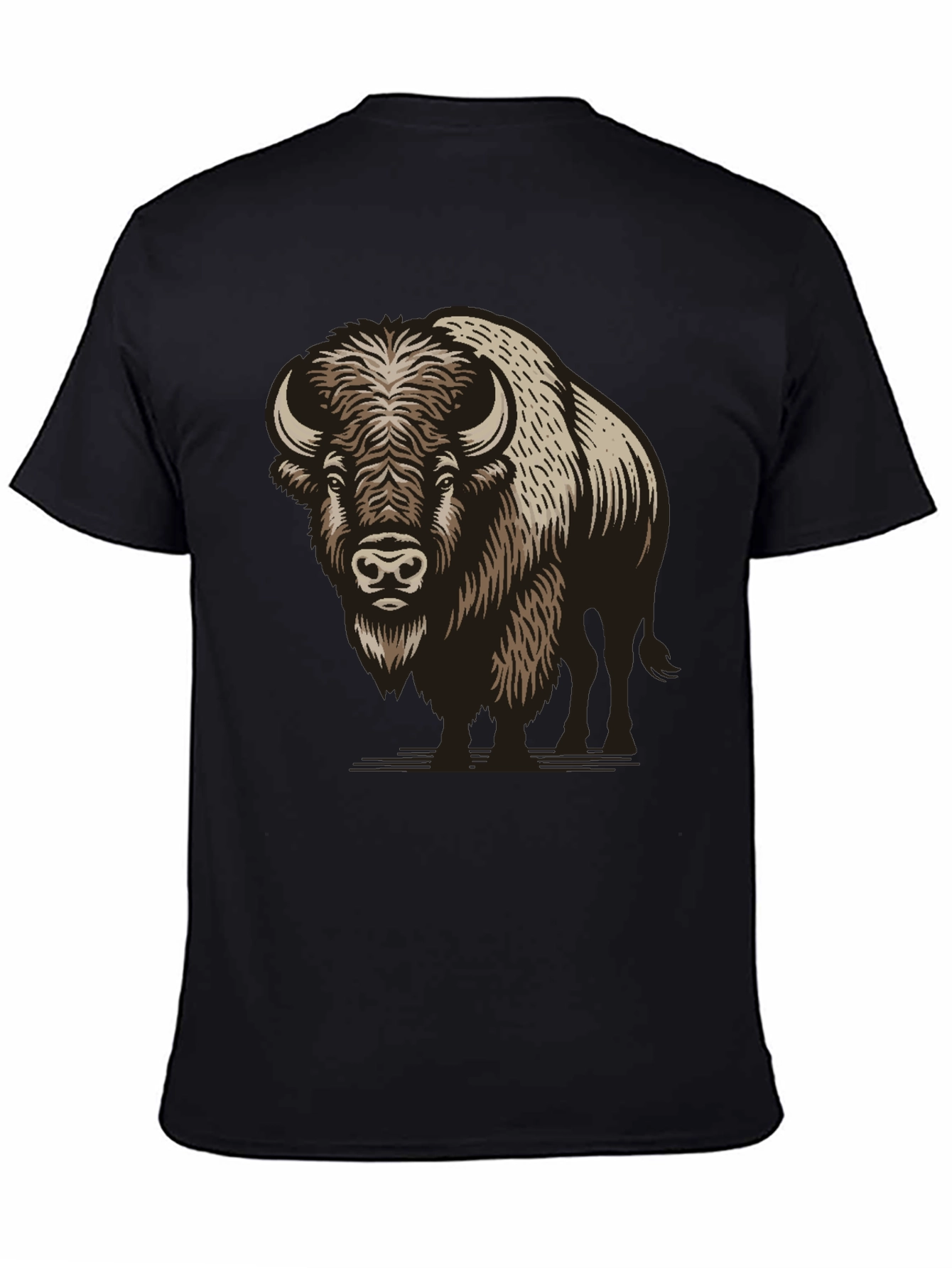 Buffalo Graphic Print Black T-Shirt