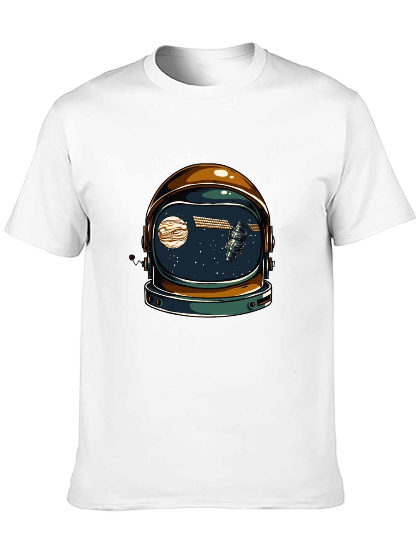 Astronaut Helmet Graphic T-Shirt